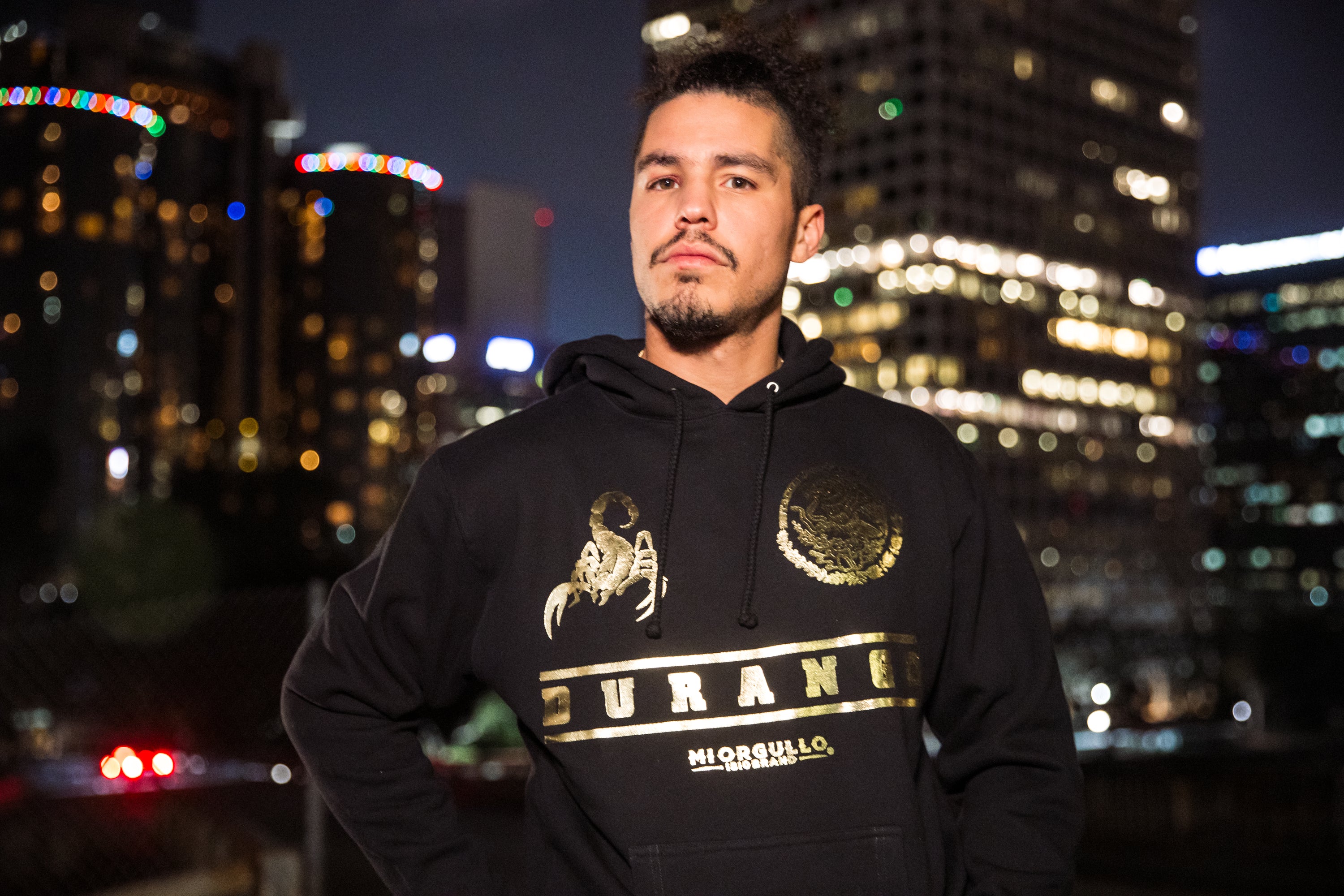 SUDADERA CON CAPUCHA GOLD RUSH DURANGO NEGRA PARA HOMBRE