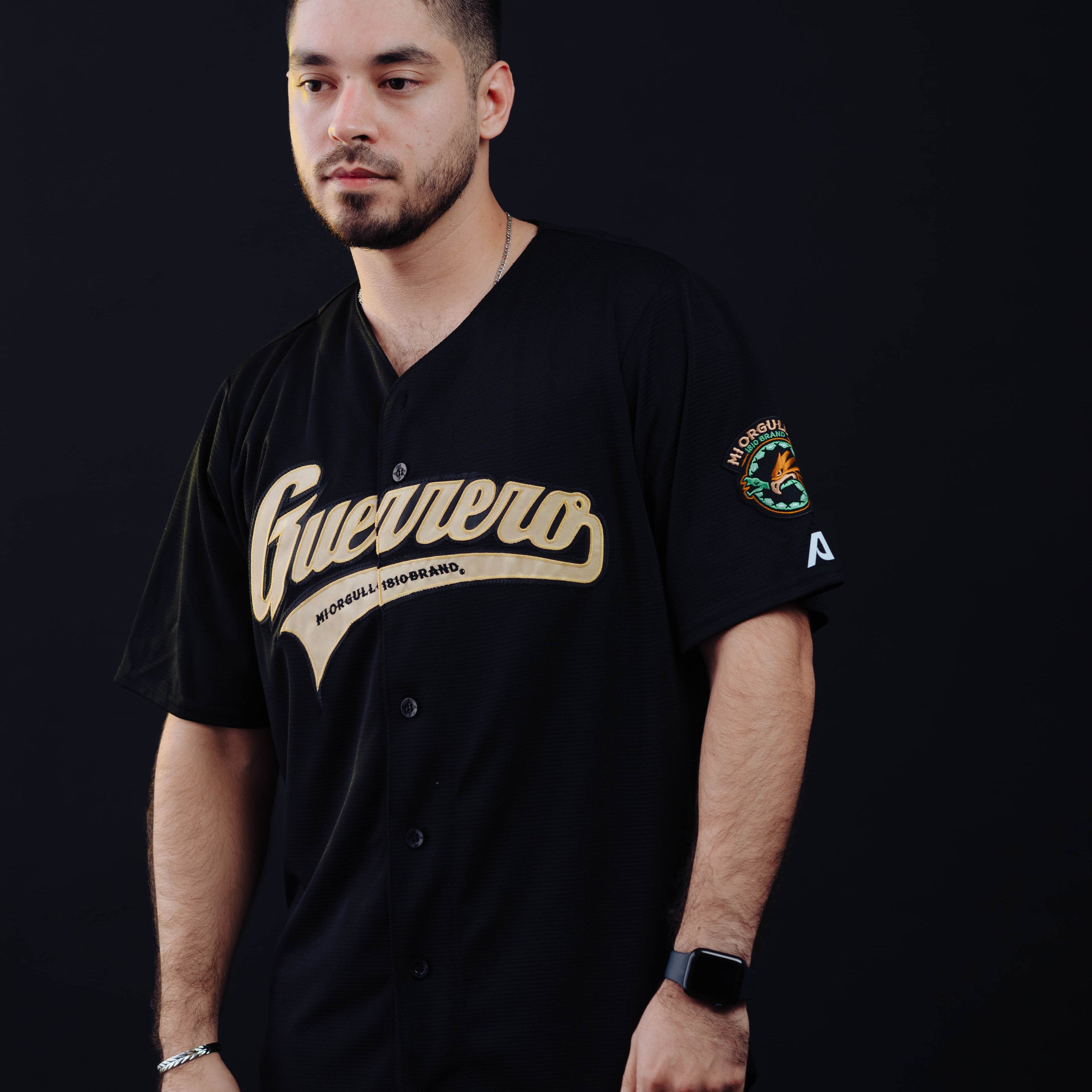 Mi Orgullo Brand Official Charros Blk Vegas Gold Jersey XL