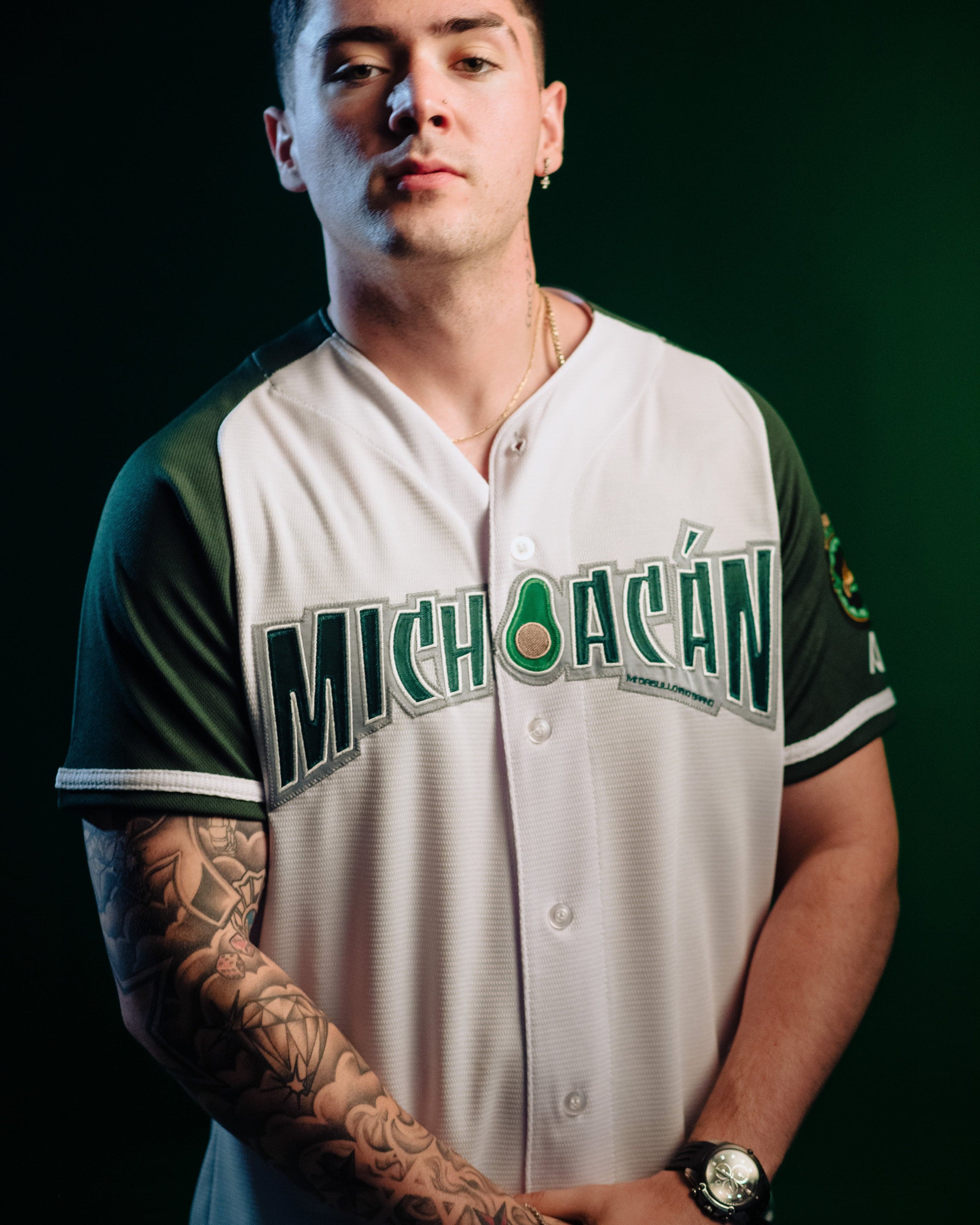 AGUACATEROS DE MICHOACAN  WHITE/GREEN JERSEY