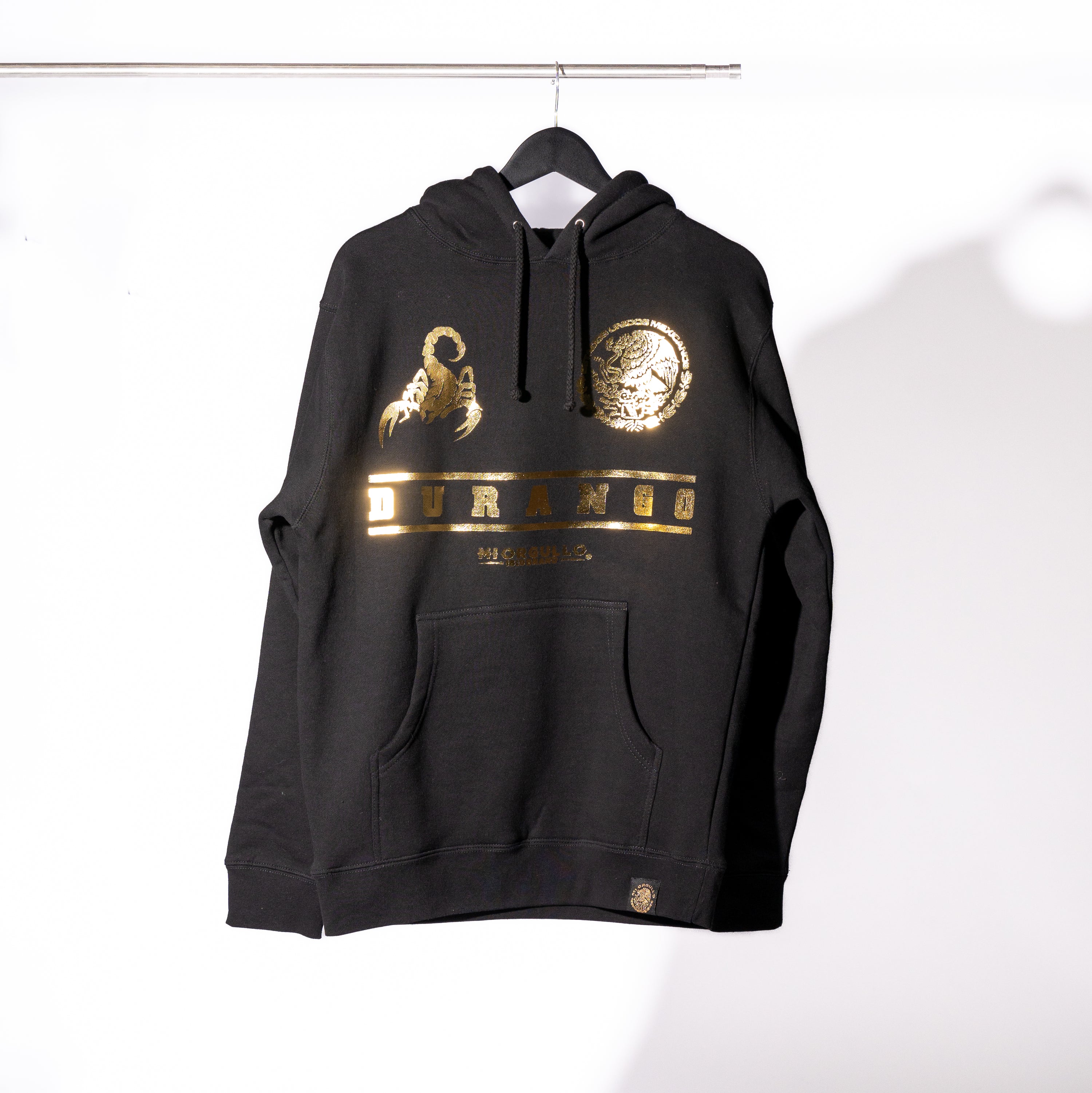 SUDADERA CON CAPUCHA GOLD RUSH DURANGO NEGRA PARA HOMBRE