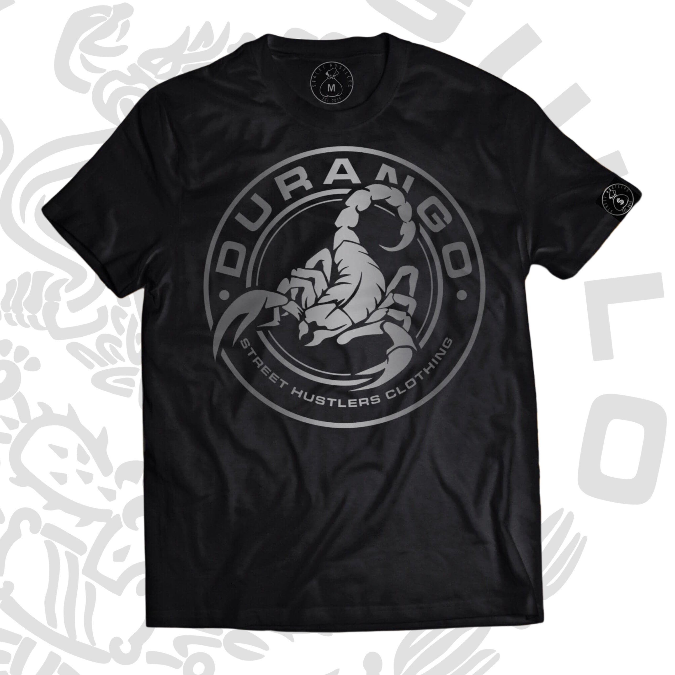 ducao Munsters Distress Logo Men's Black T-Shirt Shirts, color 3