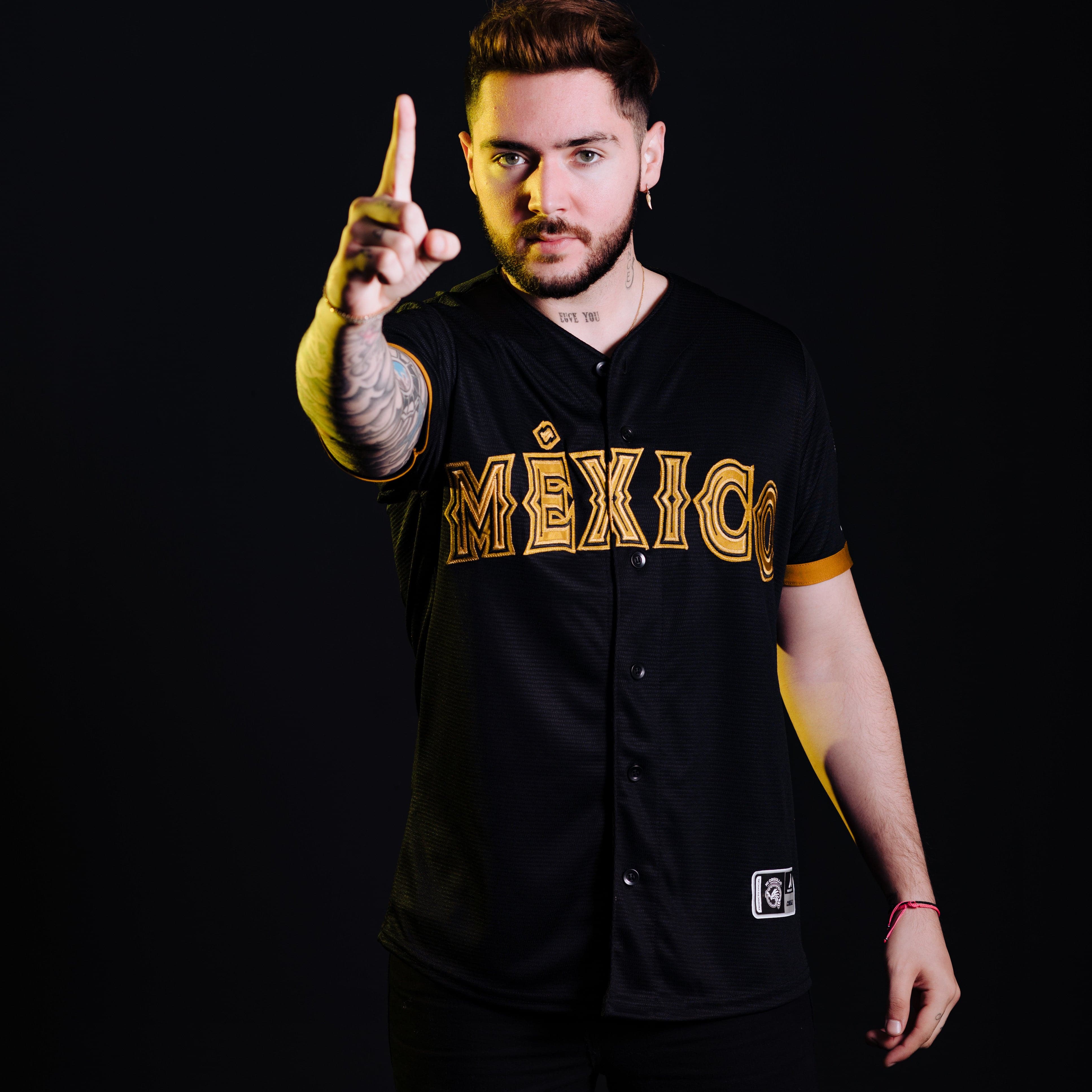 Mi Orgullo Brand Official Charros Blk Vegas Gold Jersey XL