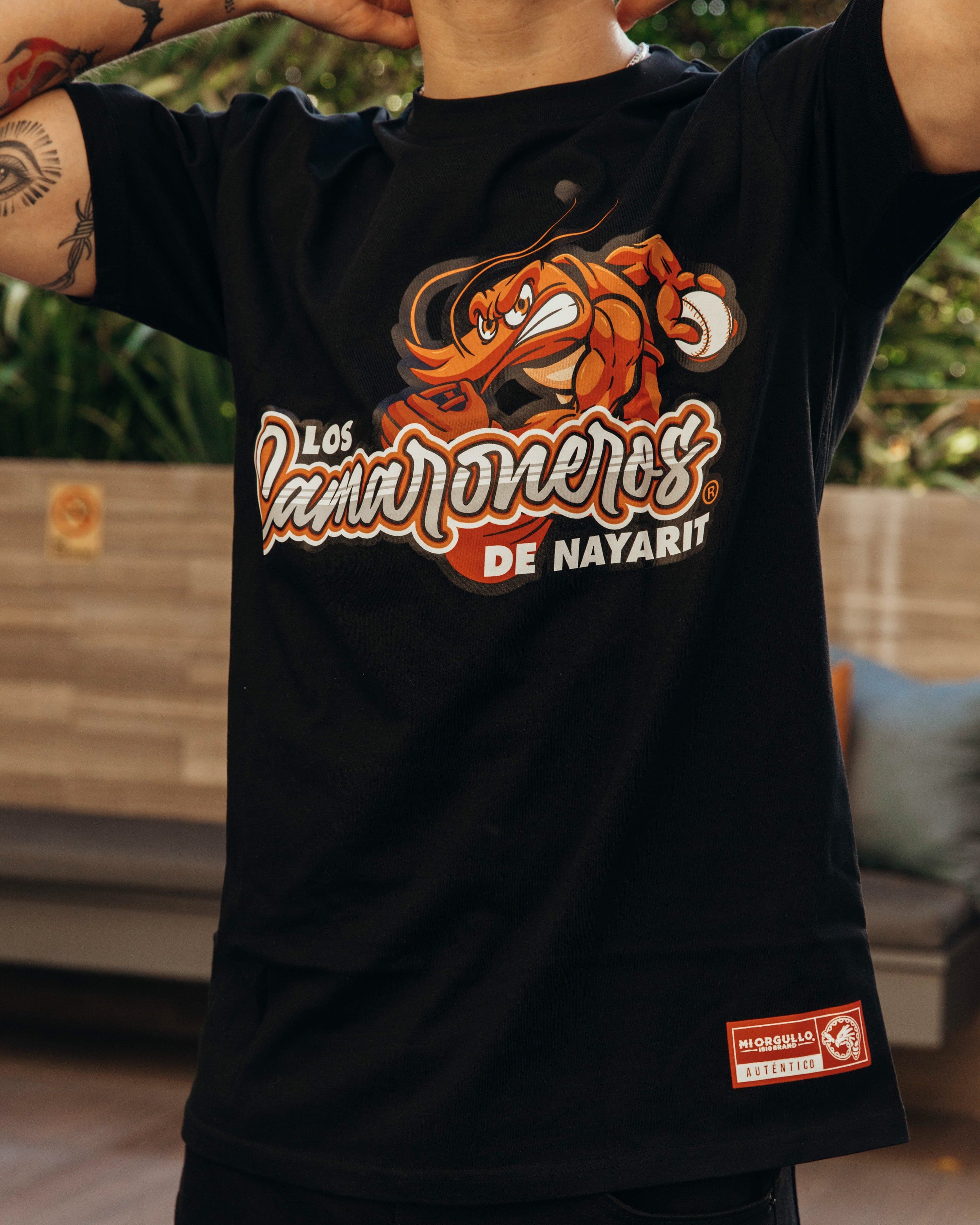 CAMISETA LOS CAMARONEROS DE NAYARIT NEGRA