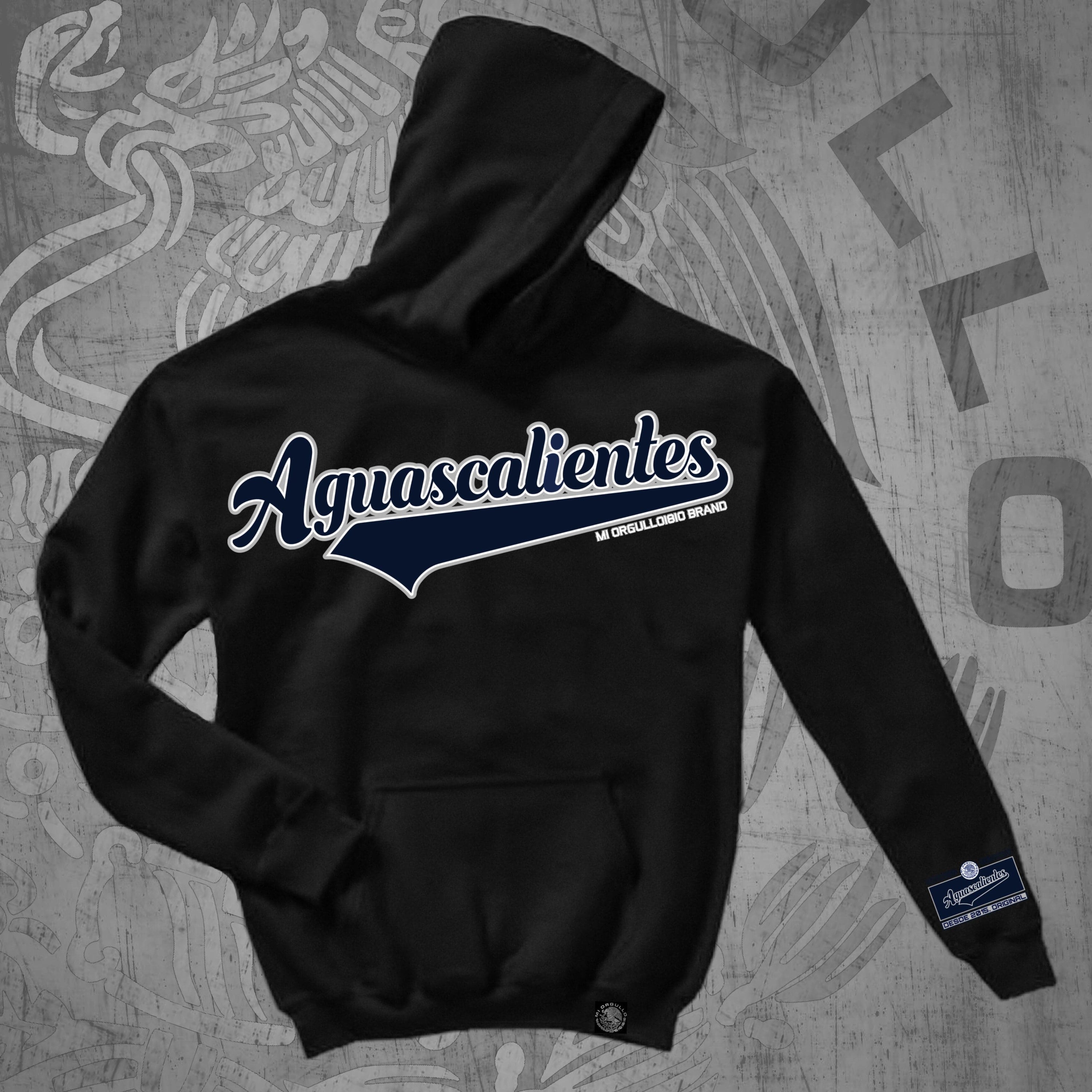 SUDADERA CON CAPUCHA NEGRA AGUASCALIENTES