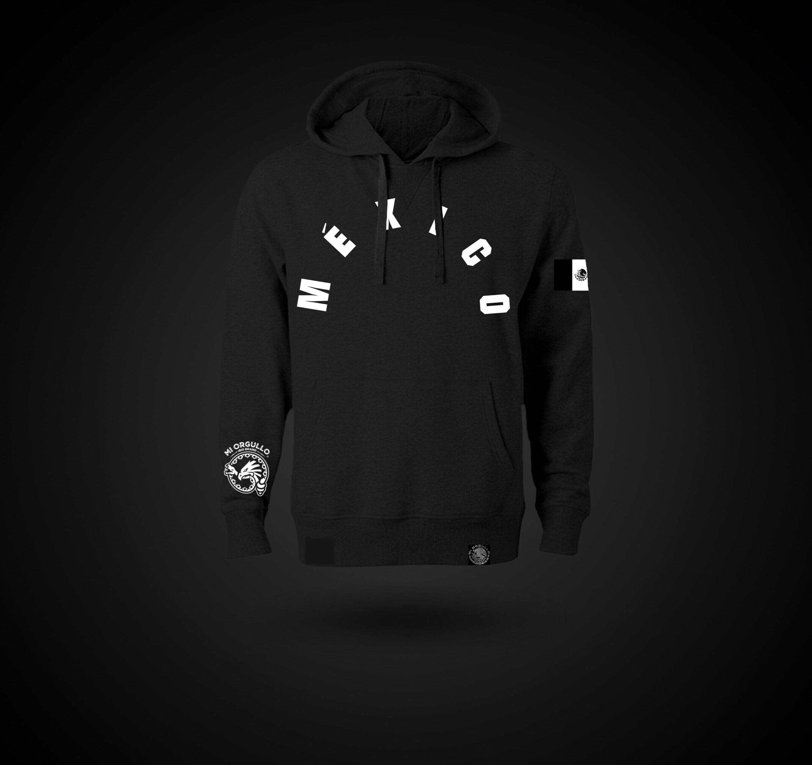 SUDADERA CON CAPUCHA PARA HOMBRE MI BANDERA BLK