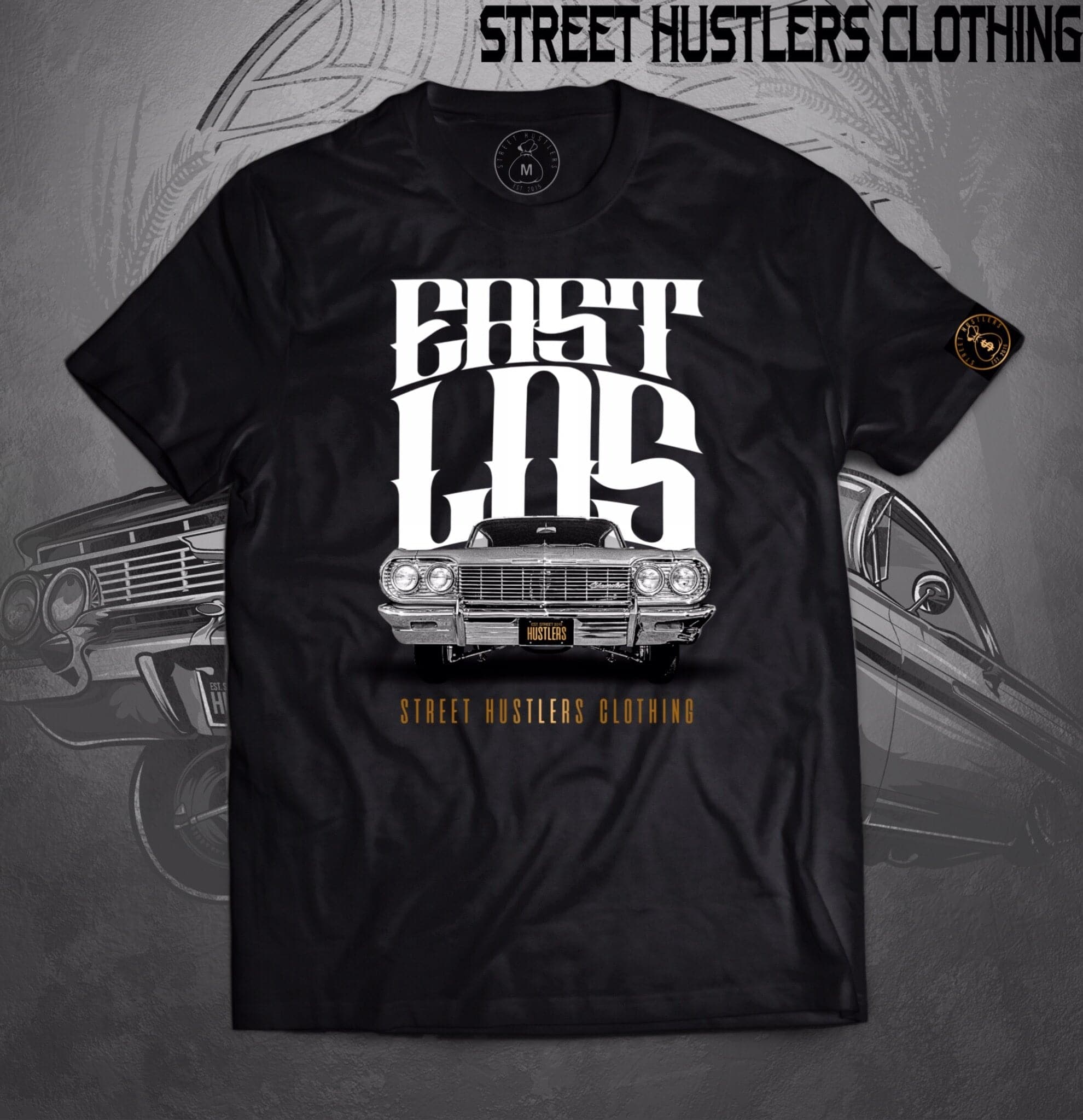 CAMISETA NEGRA EAST LOS IMPALA