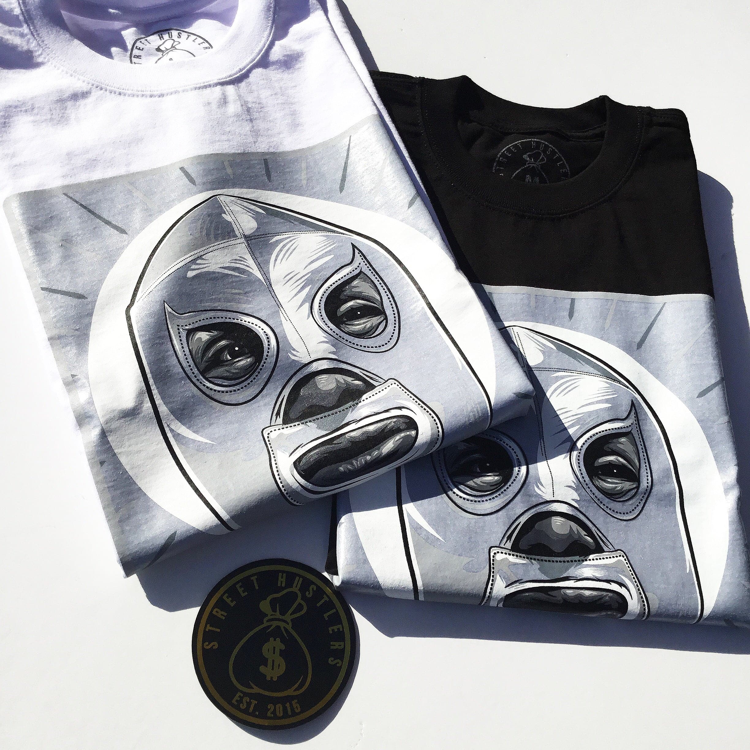 CAMISETA EL ENMASCARADO DE PLATA BLANCA