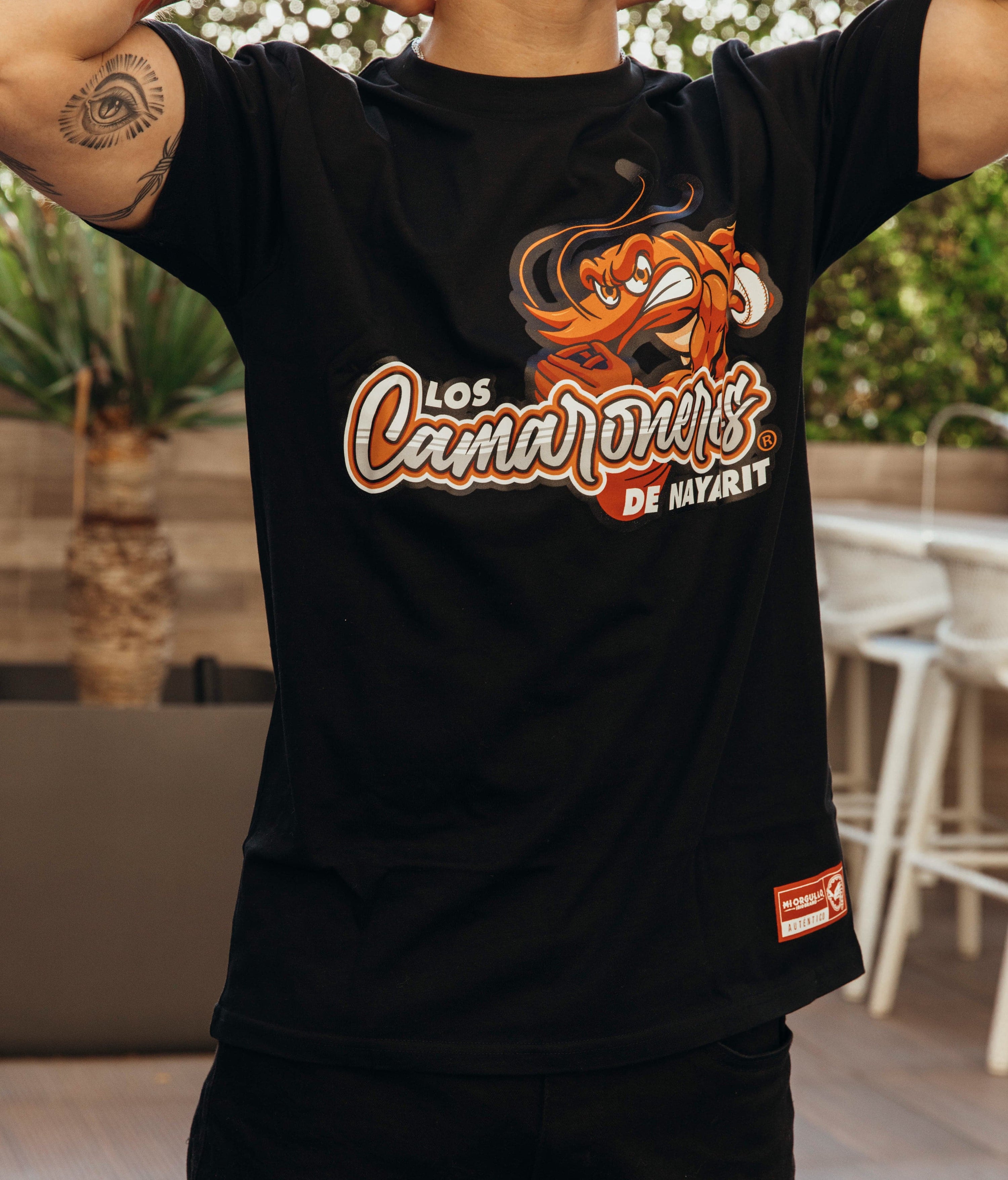 CAMISETA LOS CAMARONEROS DE NAYARIT NEGRA