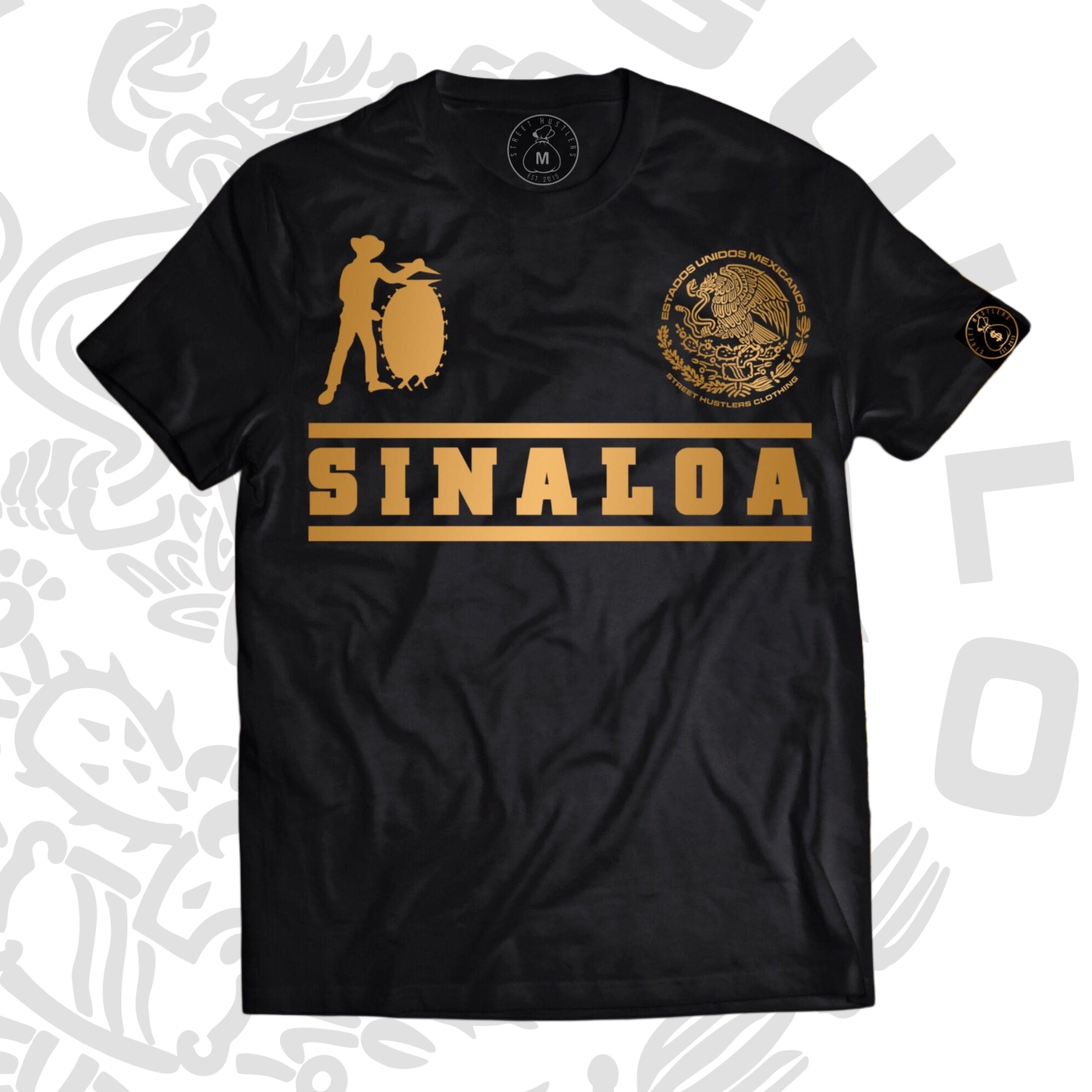 SINALOA LA TAMBORA BLK T-SHIRT