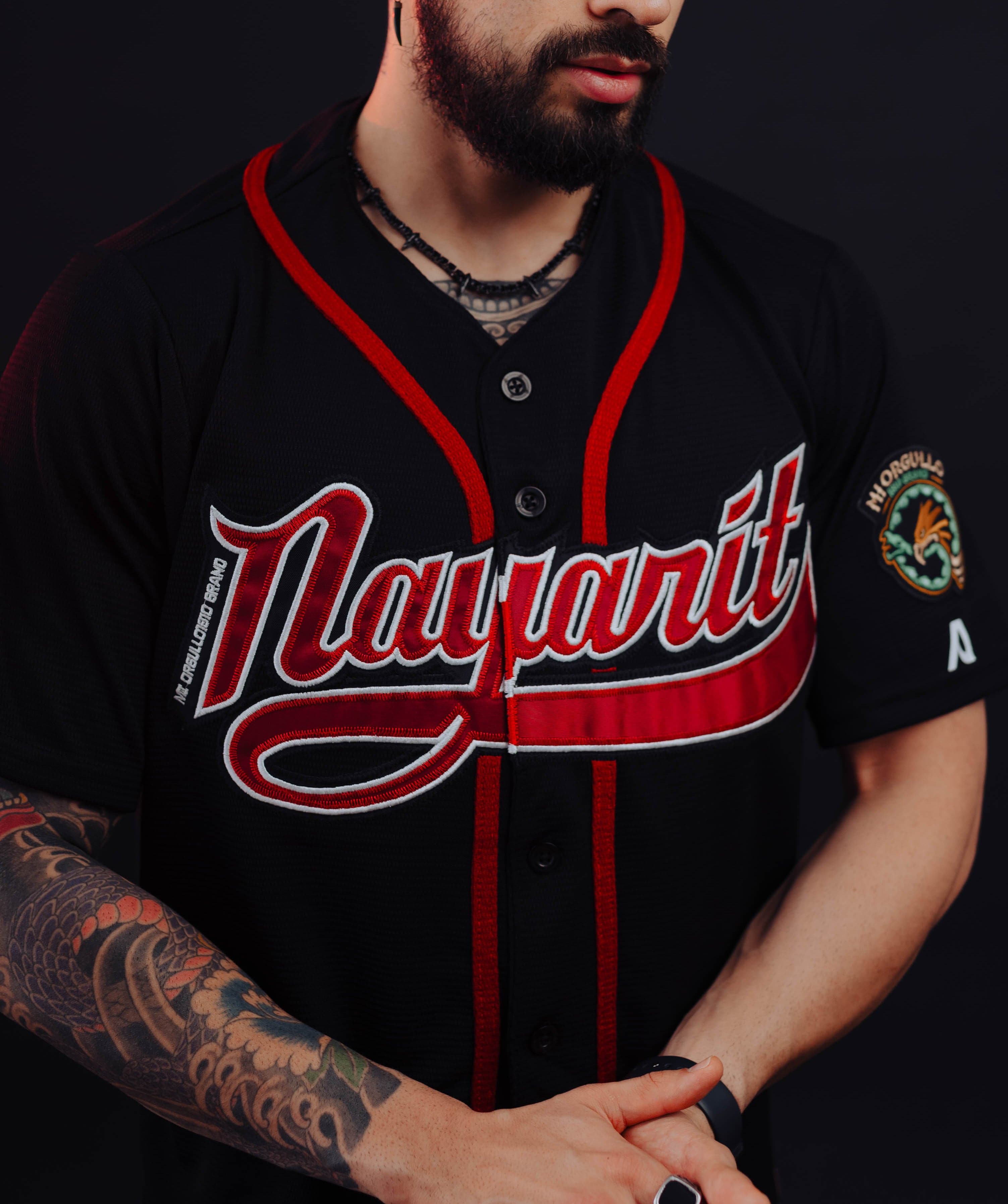CAMISETA CLÁSICA NAYARIT NEGRA/ROJA 