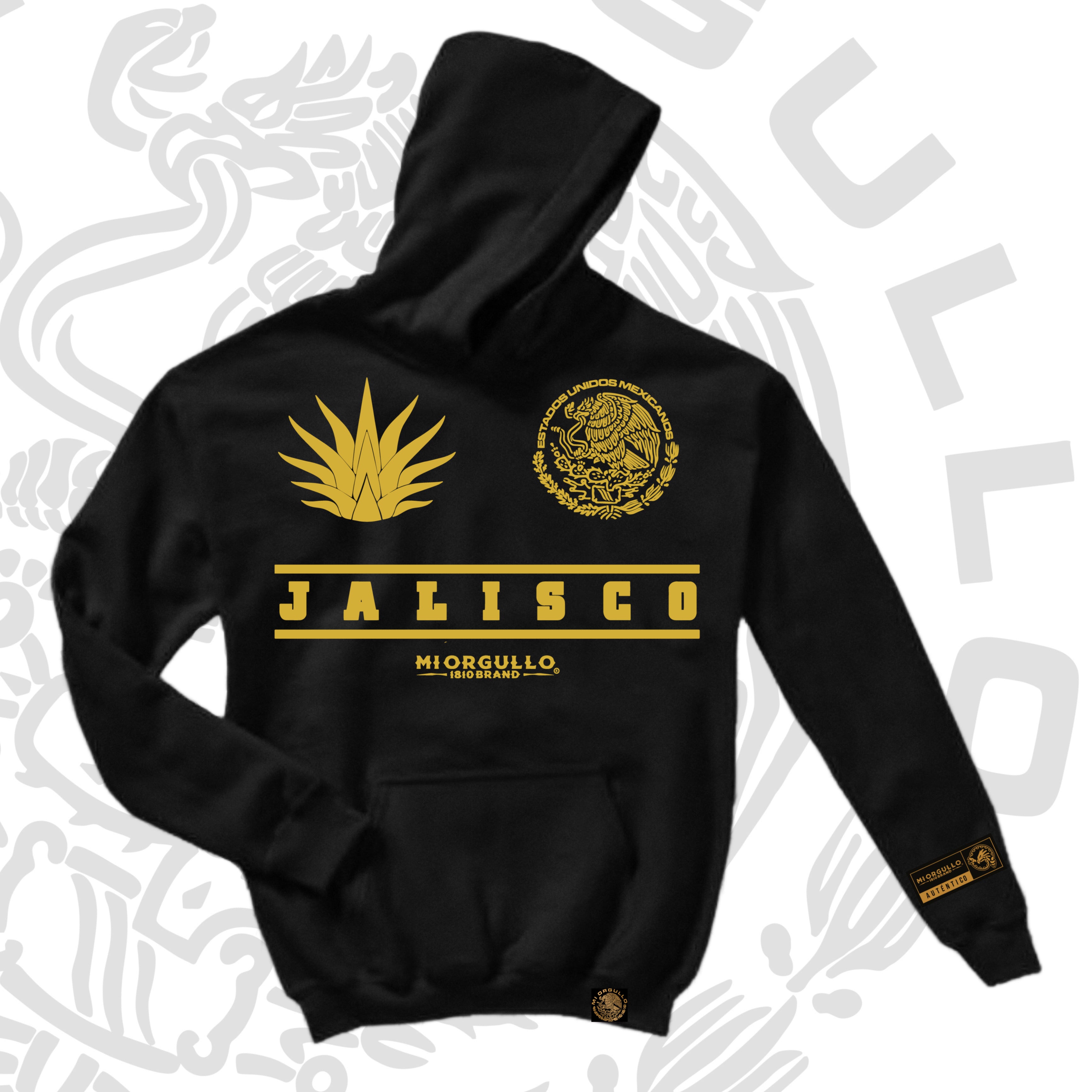 MEN S BLACK GOLD RUSH JALISCO HOODIE