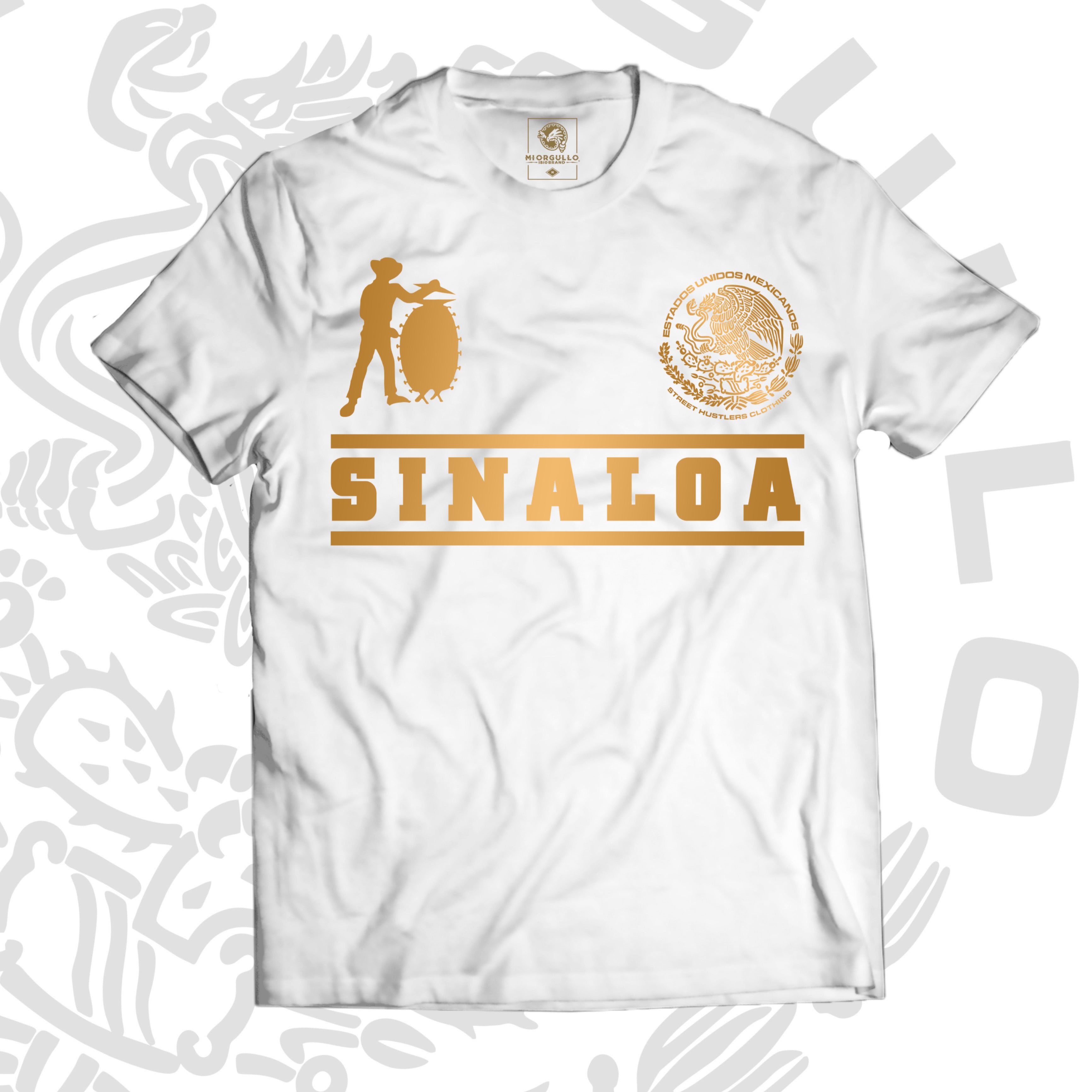 SINALOA LA TAMBORA WHITE T-SHIRT