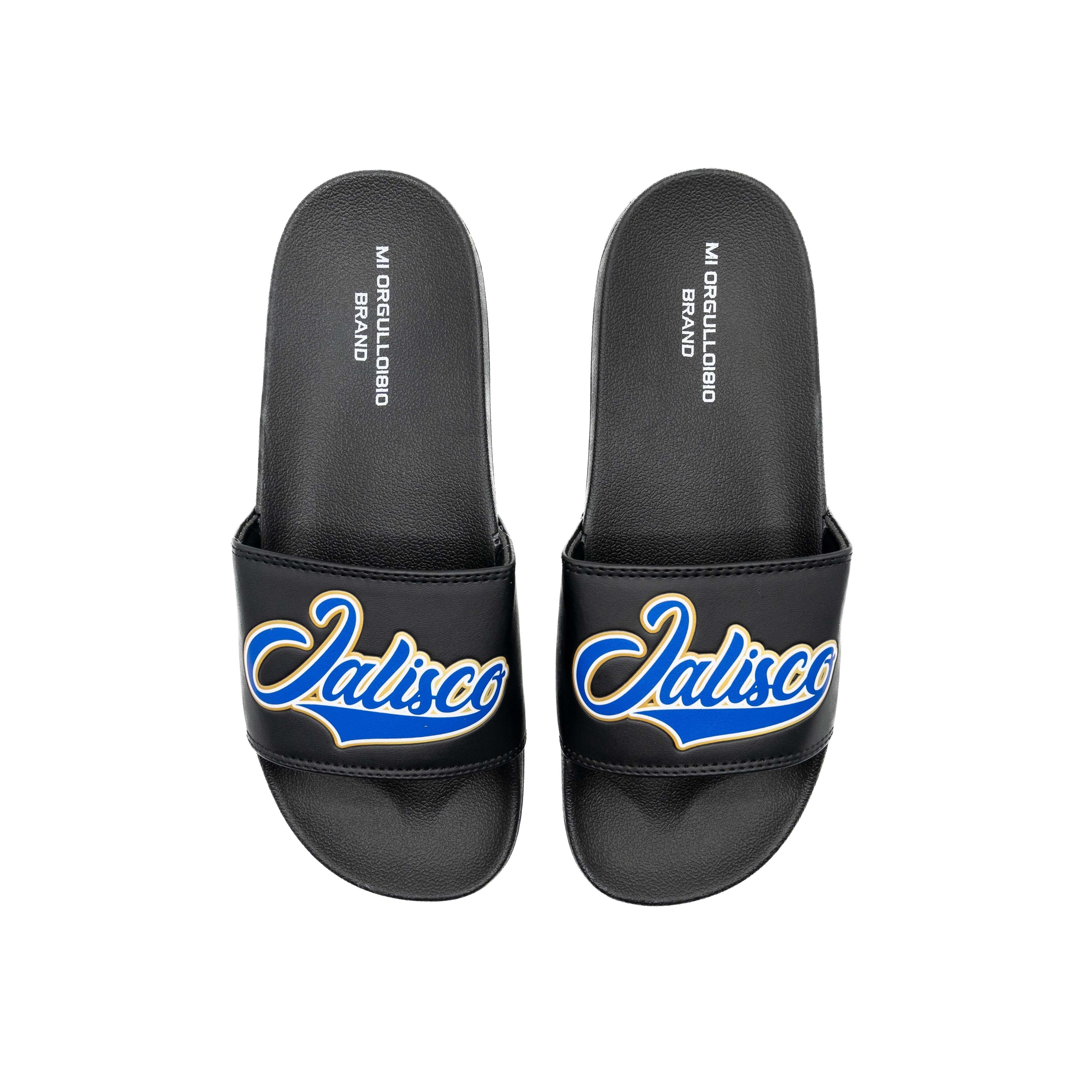 Brand hot sale black slides