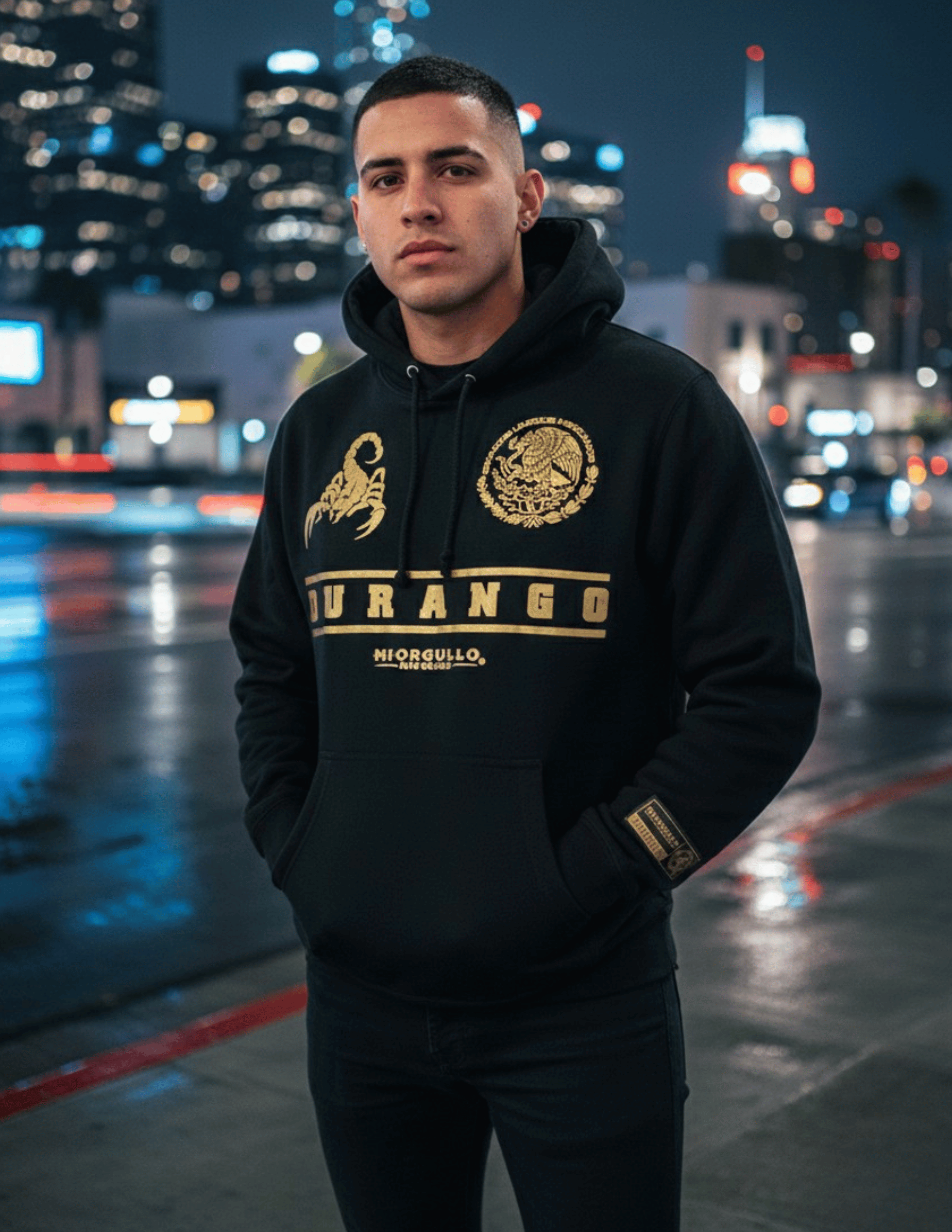 Durango Hoodie – Premium Gold Print