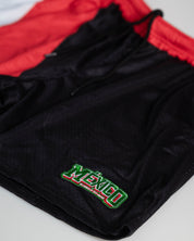 TRICOLOR MESH BLK SHORTS