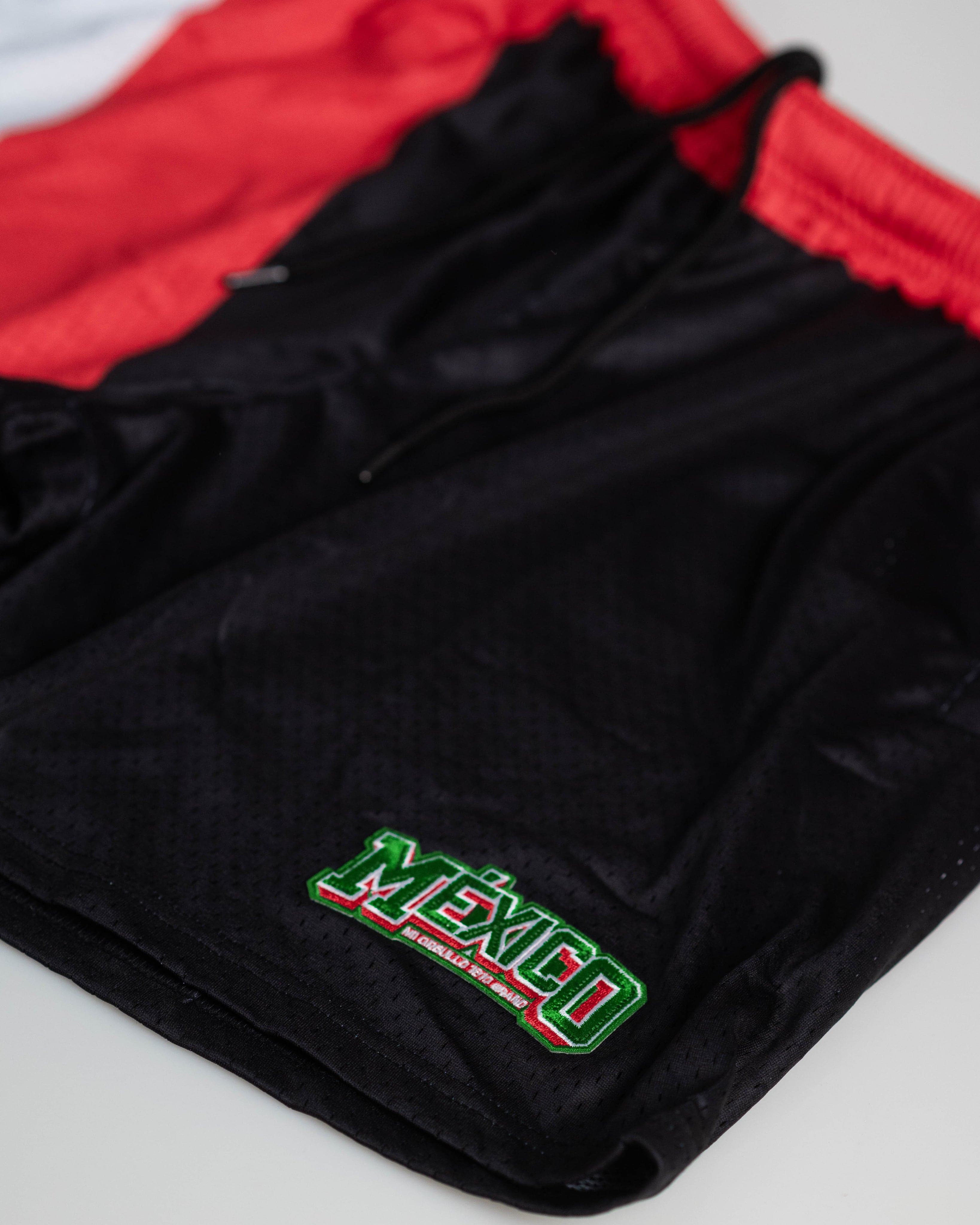 TRICOLOR MESH BLK SHORTS