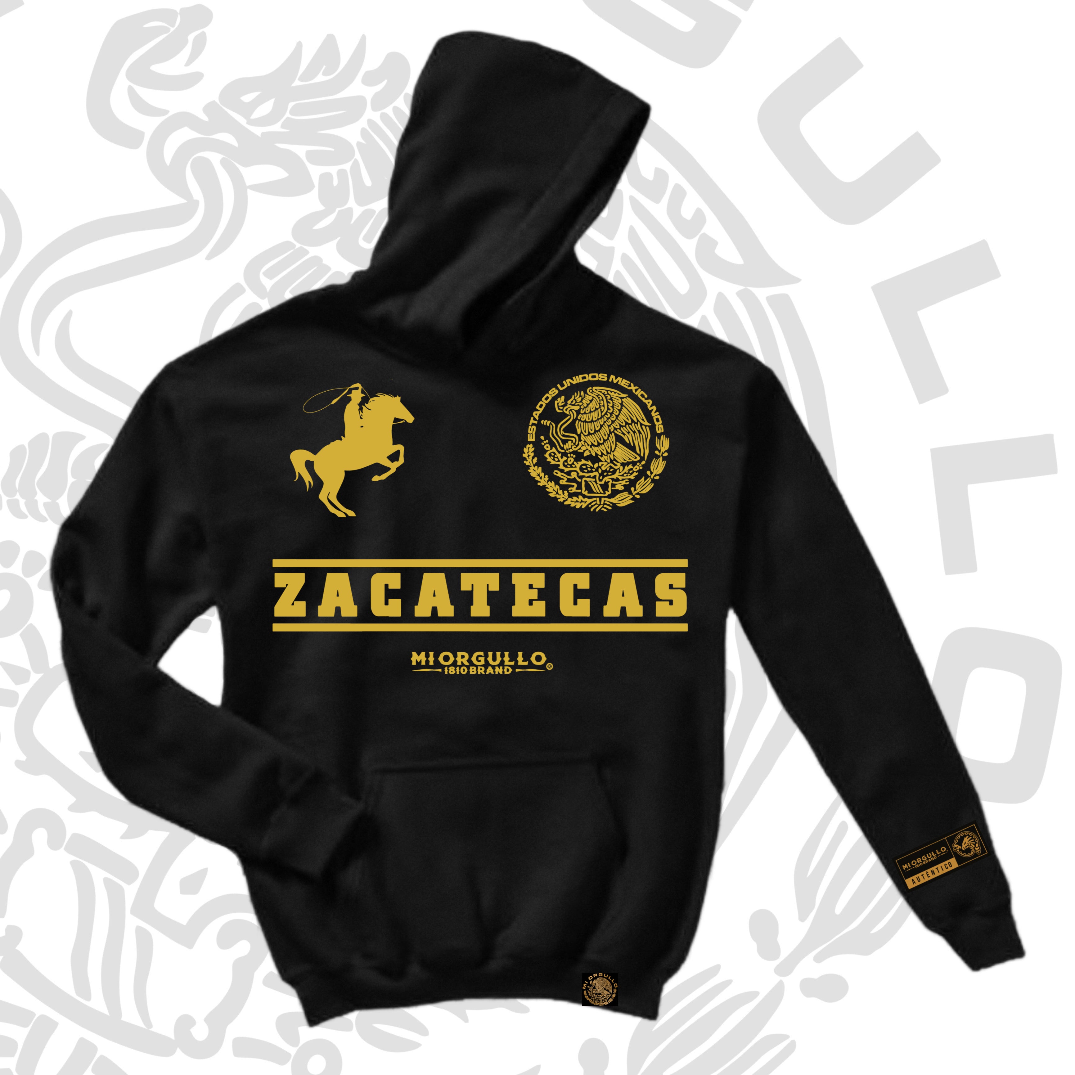 MEN’S BLACK GOLD RUSH ZACATECAS  HOODIE