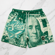PANTALONES CORTOS DE MALLA SERIE CASH (VERDE)