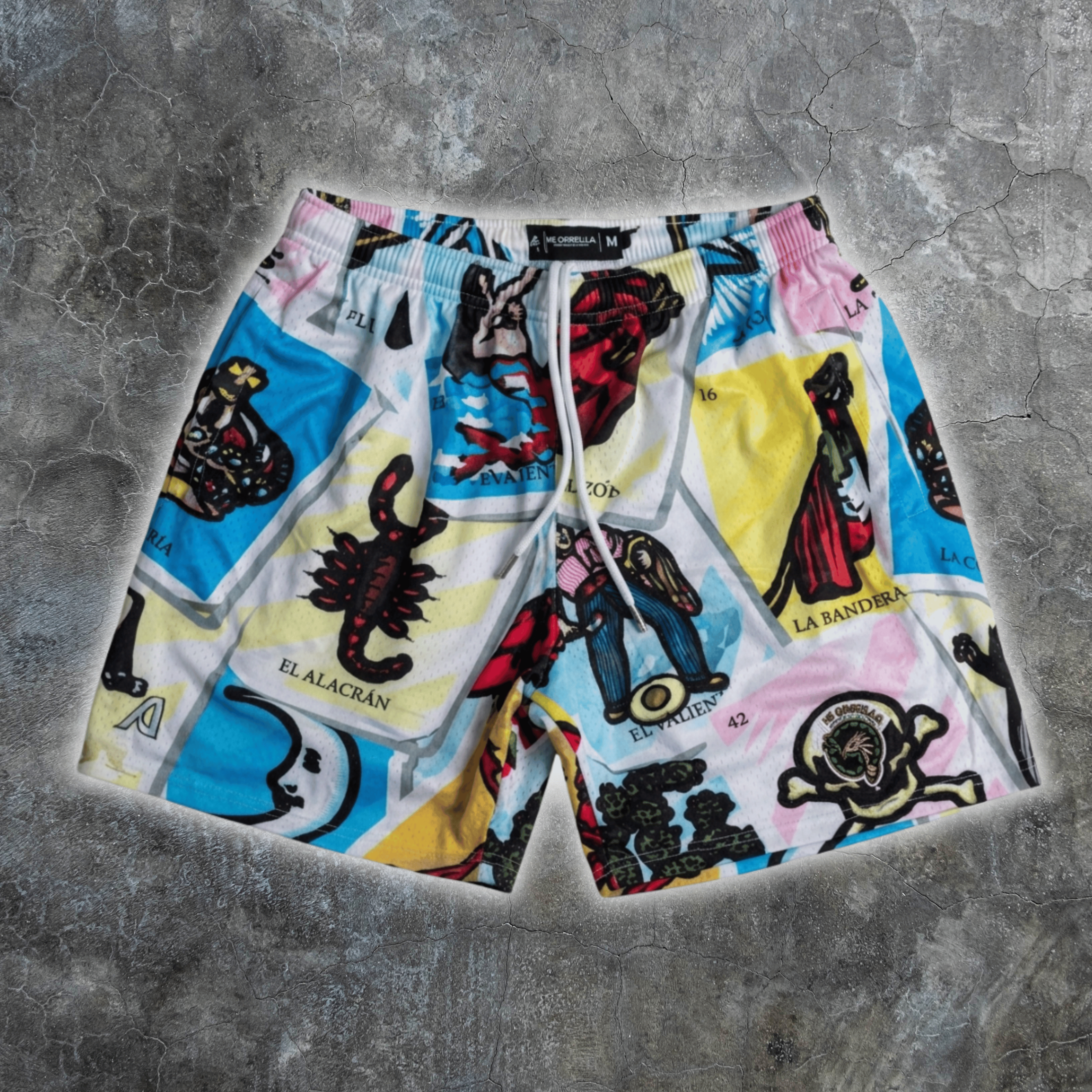 PANTALONES CORTOS DE MALLA LOTERÍA