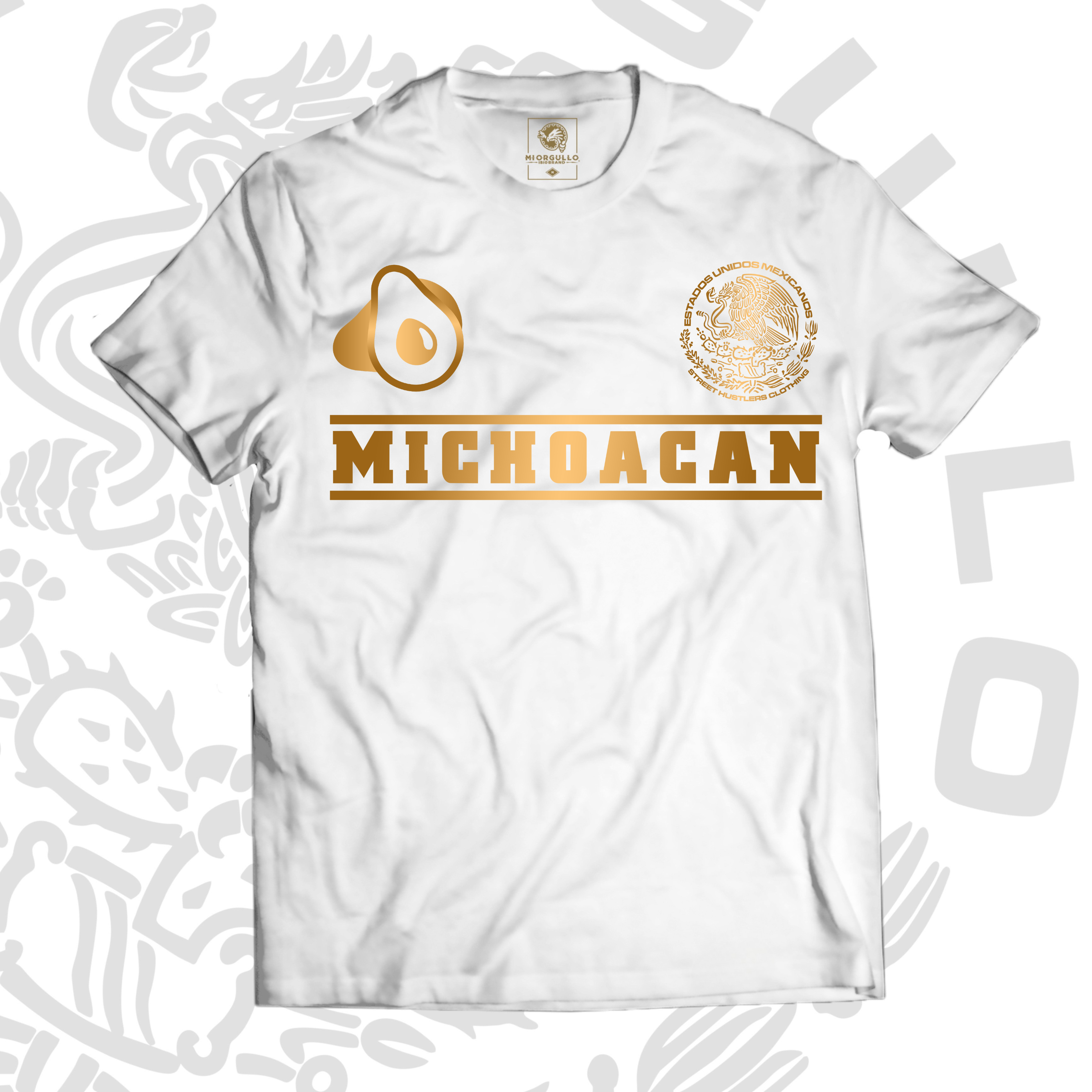 CAMISETA CLÁSICA BLANCA MICHOACÁN
