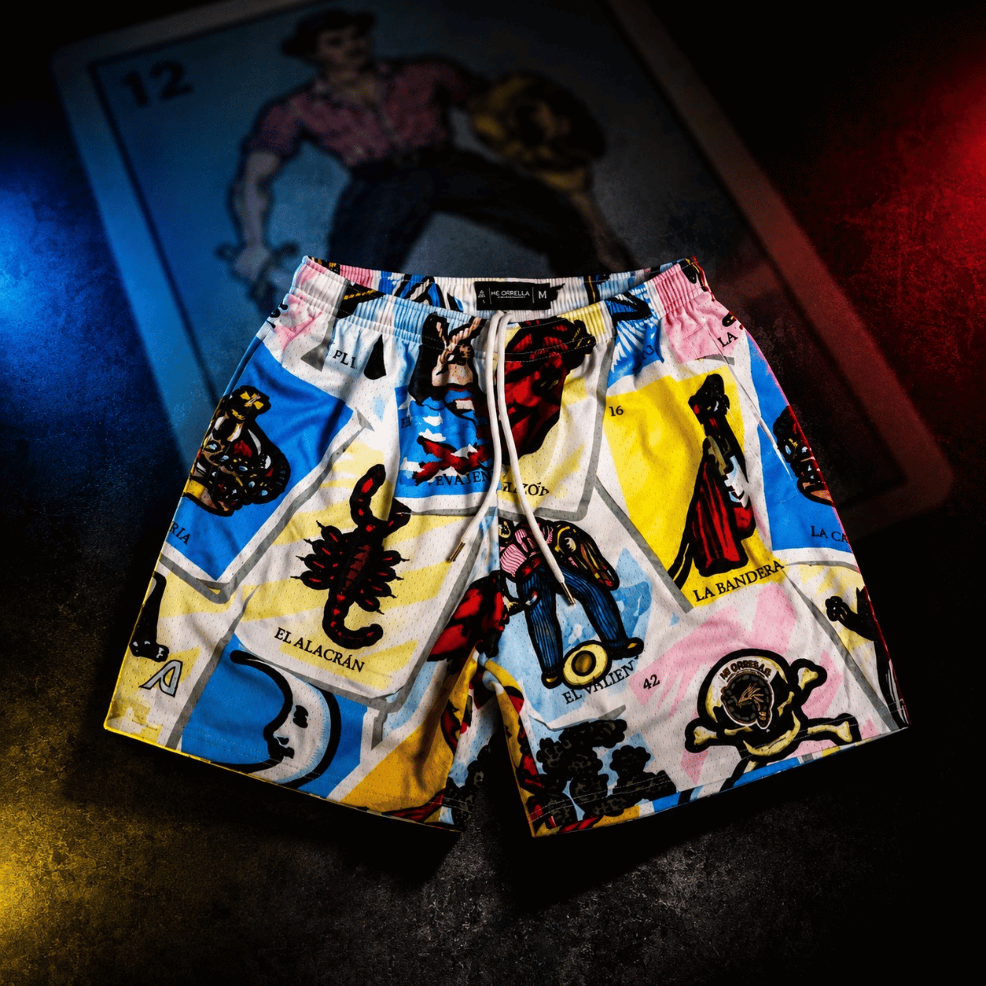 PANTALONES CORTOS DE MALLA LOTERÍA