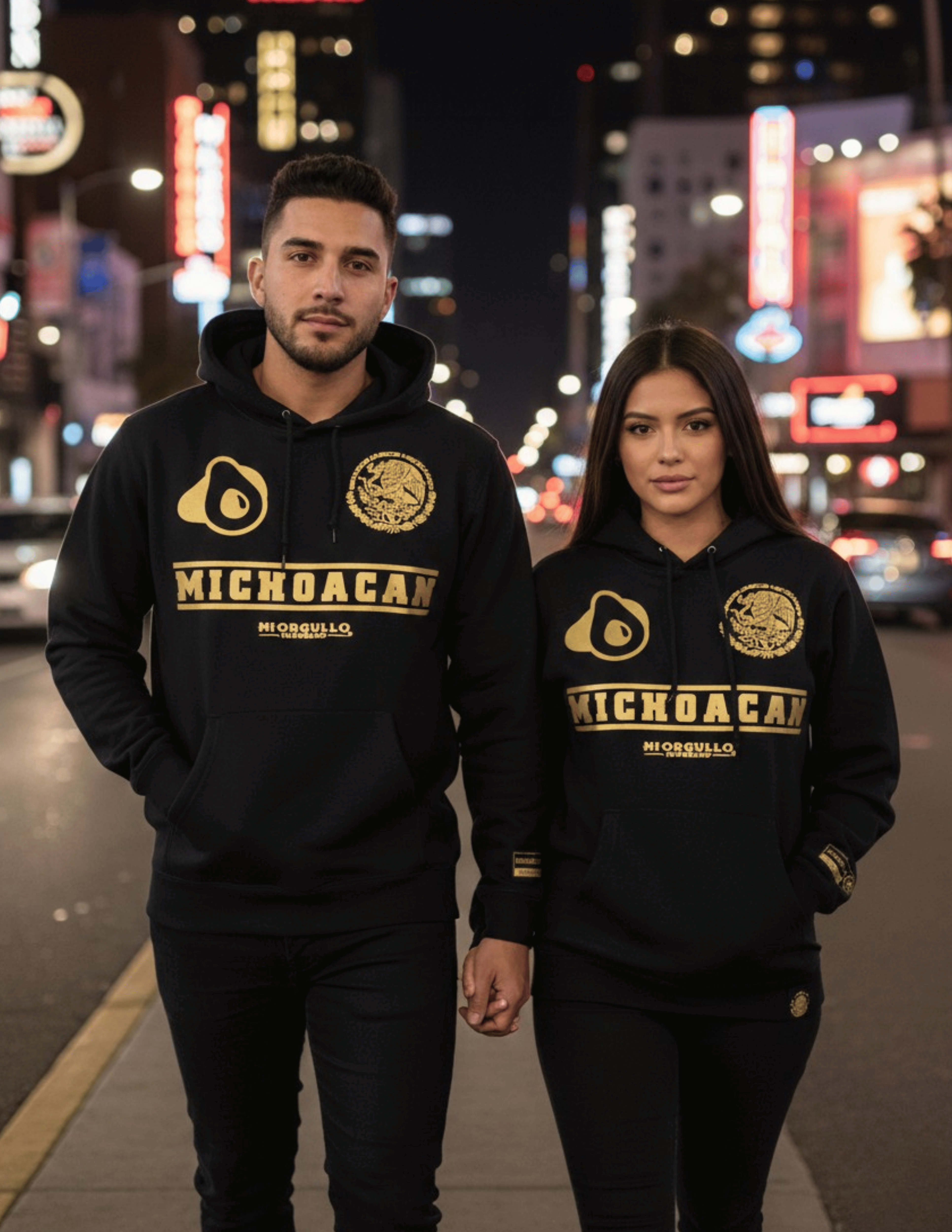 Michoacán Hoodie – Premium Gold Print