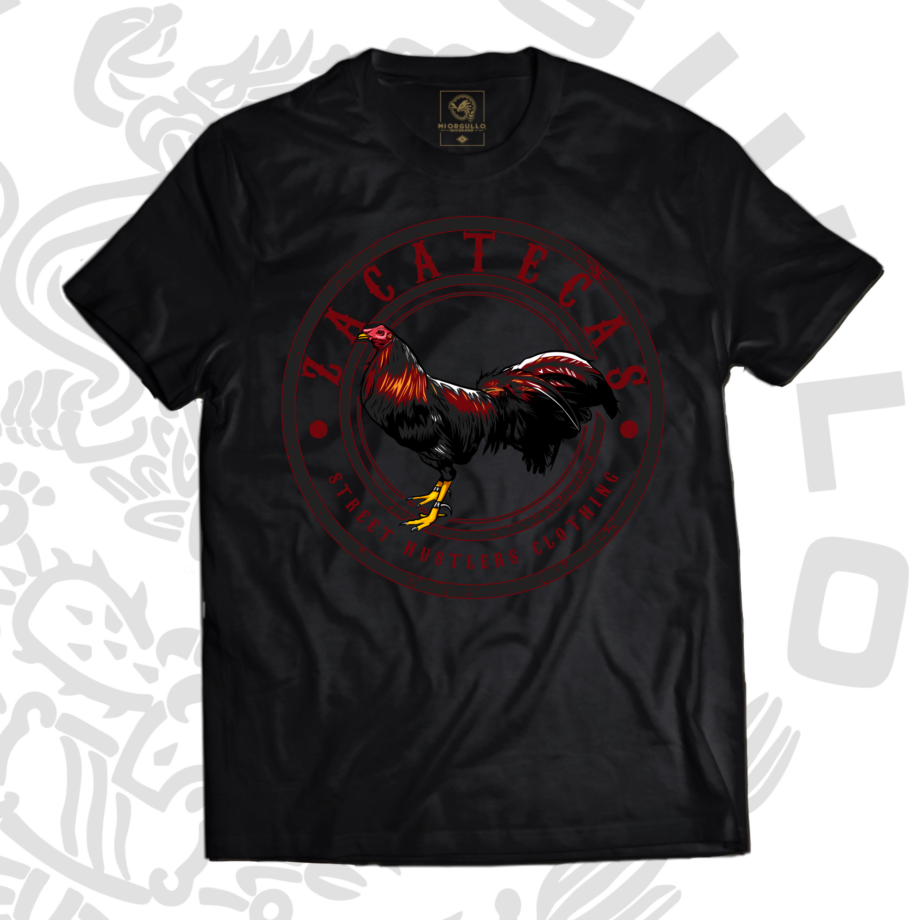 Playera Zacatecas Gallero (Negra)