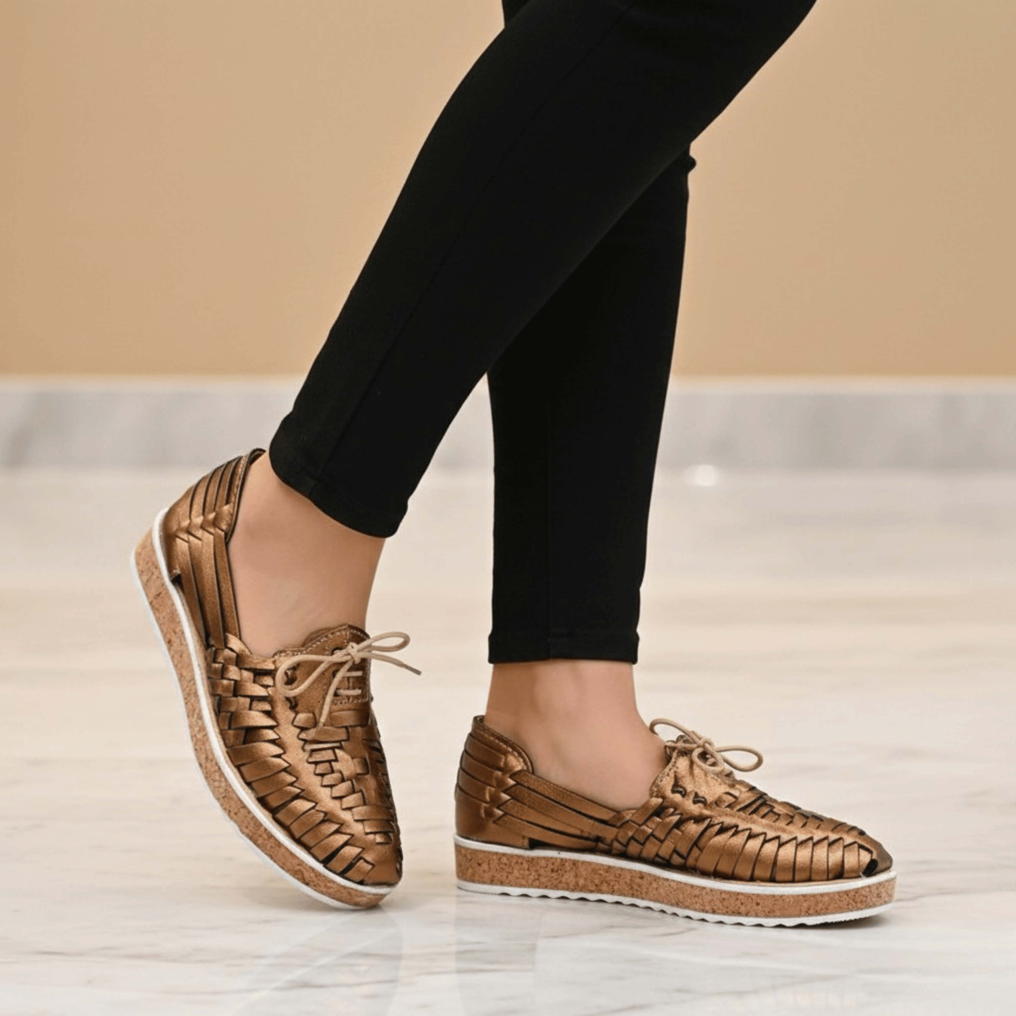 Zapato de Mujer (Corcho Bronce)