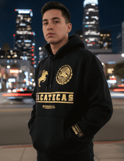SUDADERA CON CAPUCHA GOLD RUSH ZACATECAS PARA HOMBRE NEGRA