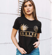 CLASSIC JALISCO BLACK WOMEN SHIRT