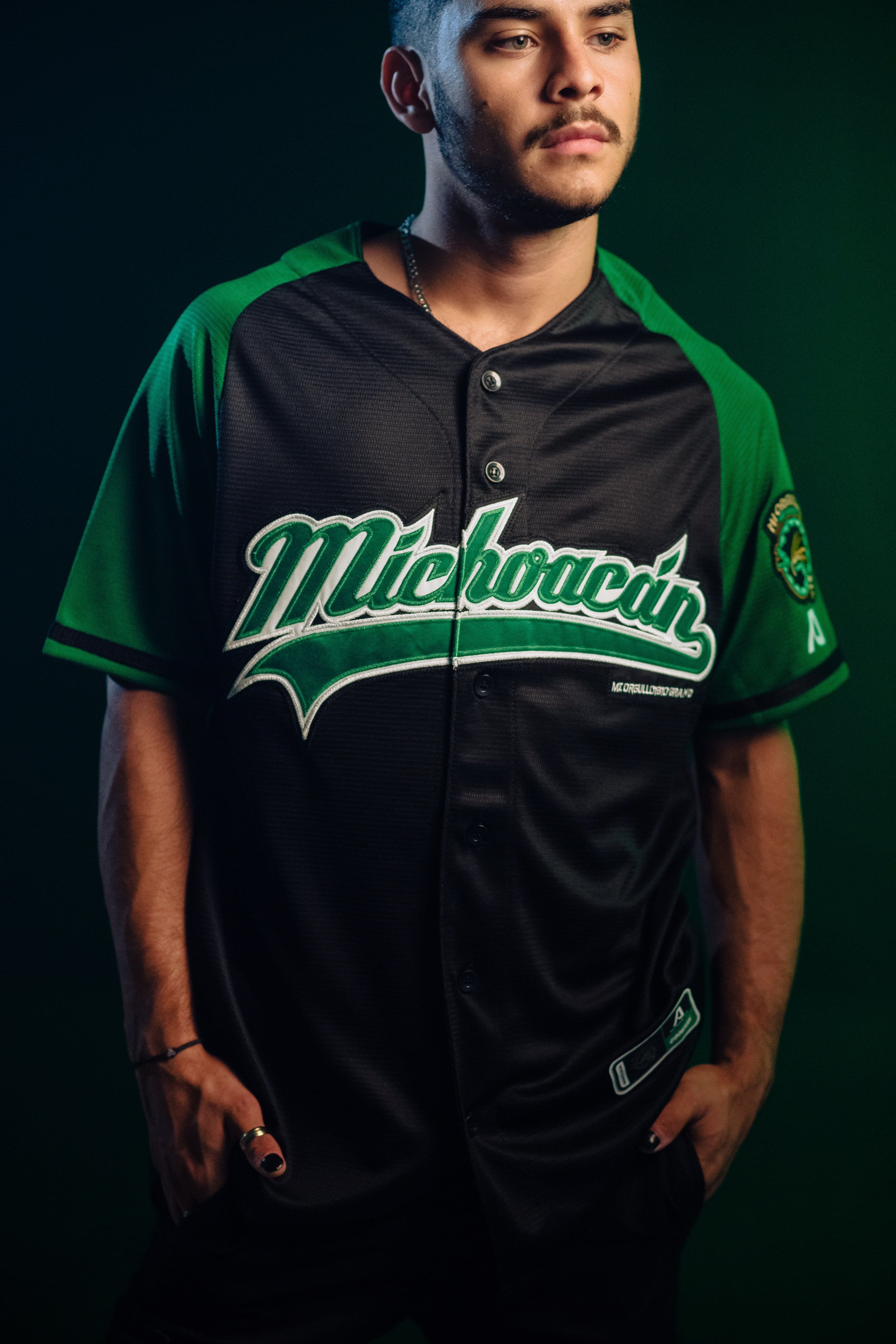 MICHOACÁN BLACK/GREEN JERSEY