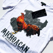 MICHOACÁN GALLERO WHITE T-SHIRT