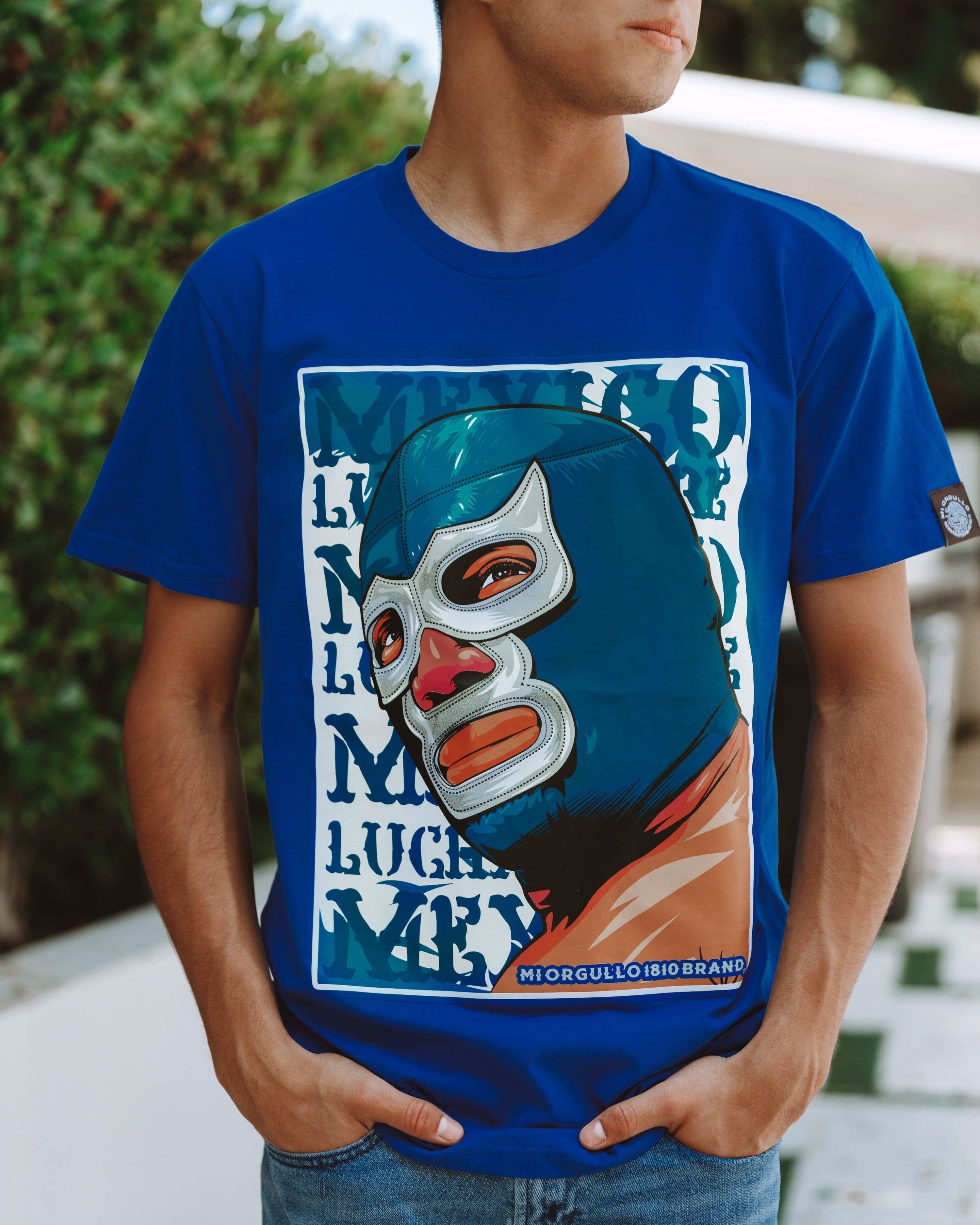 Los Angeles Apparel | Shirt for Men in Dolphin Blue, Size 2XL