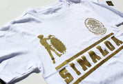 SINALOA LA TAMBORA WHITE T-SHIRT