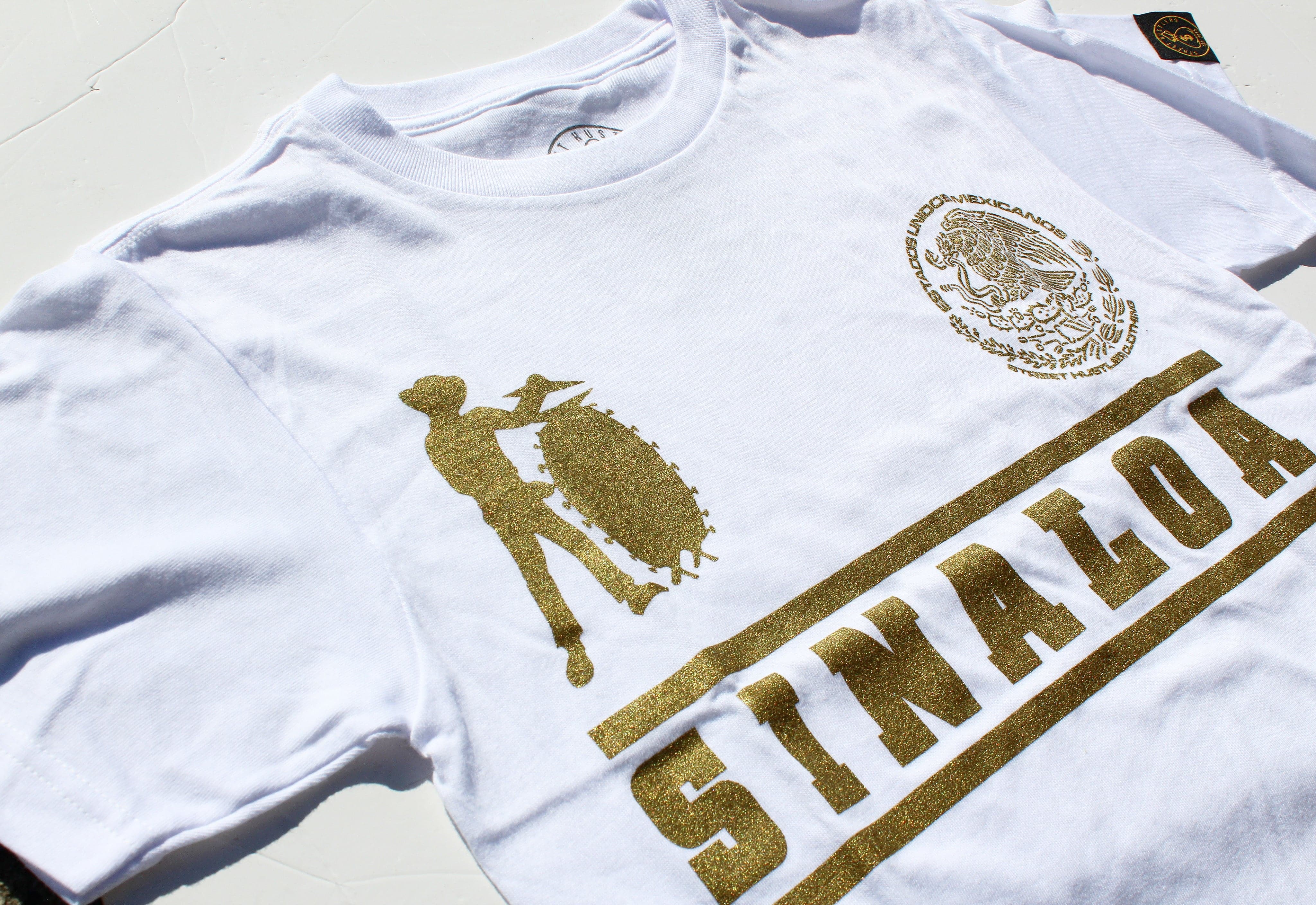 SINALOA LA TAMBORA WHITE T-SHIRT