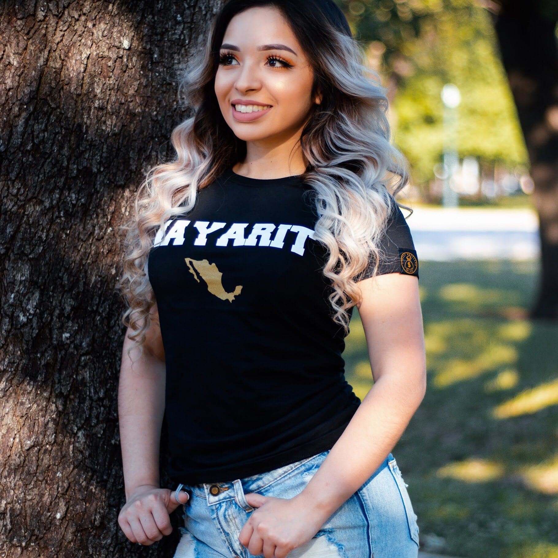 NAYARIT MÉXICO BLK WOMEN T-SHIRT