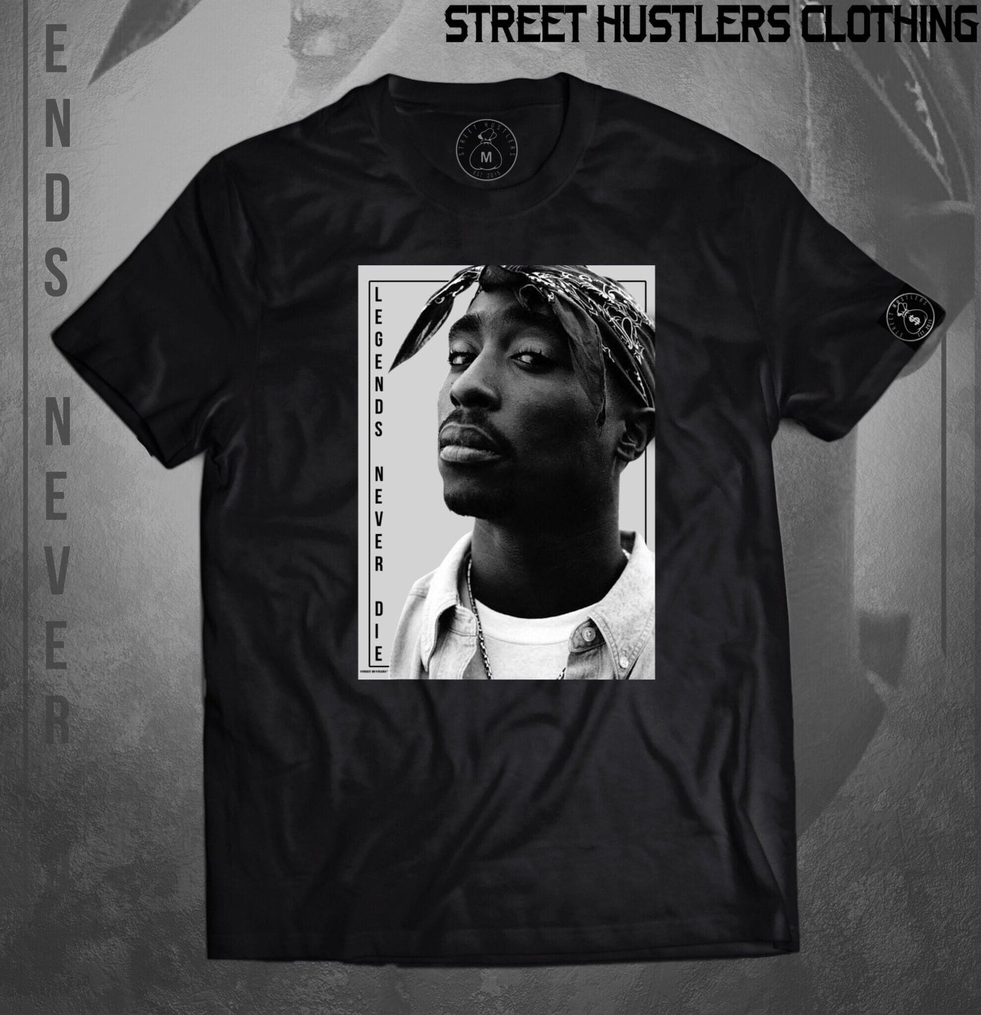 Legends Never Die T-shirt (Black) 2XL