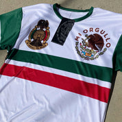 TRICOLOR MENS WHITE T SHIRT - DRI FIT