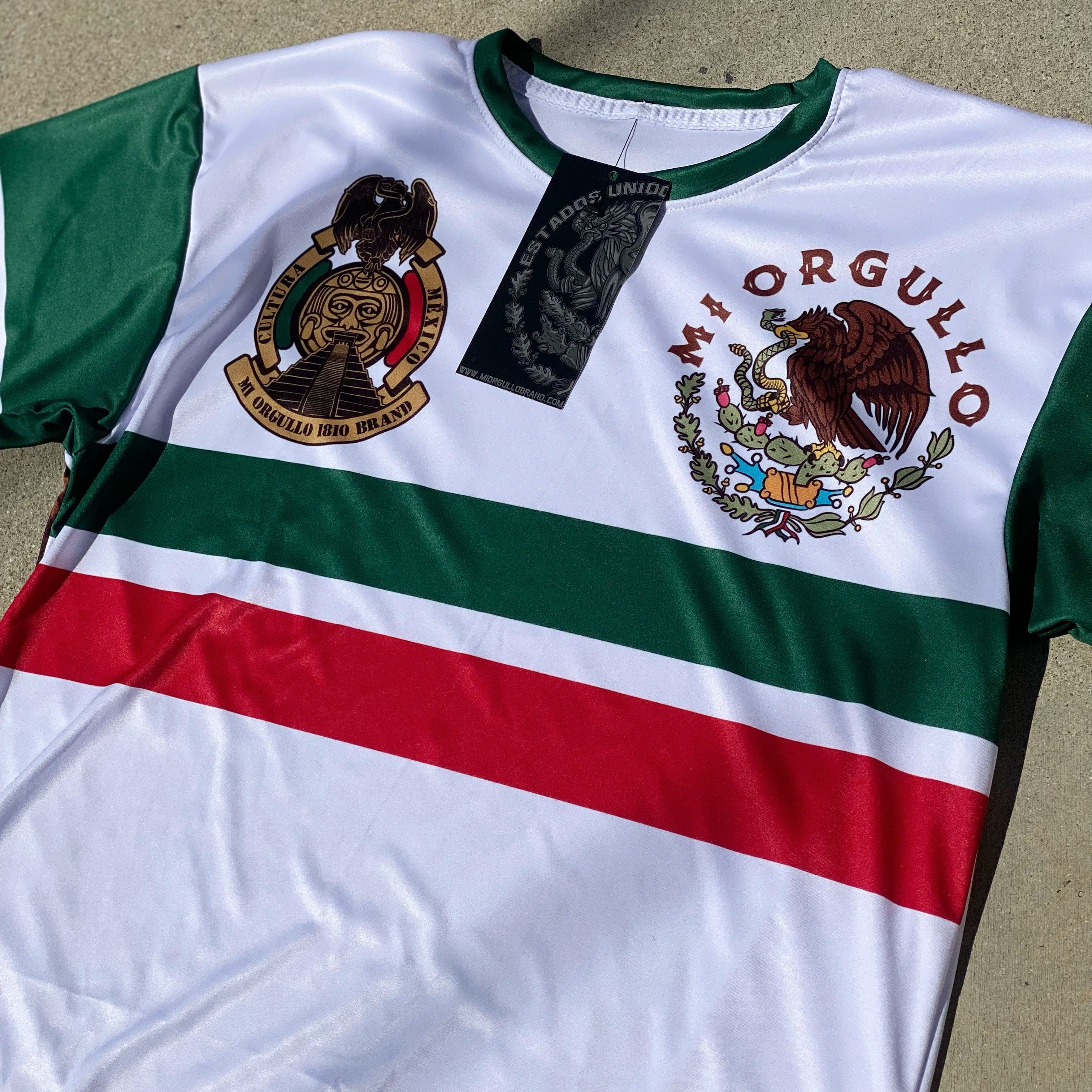 TRICOLOR MENS WHITE T SHIRT - DRI FIT