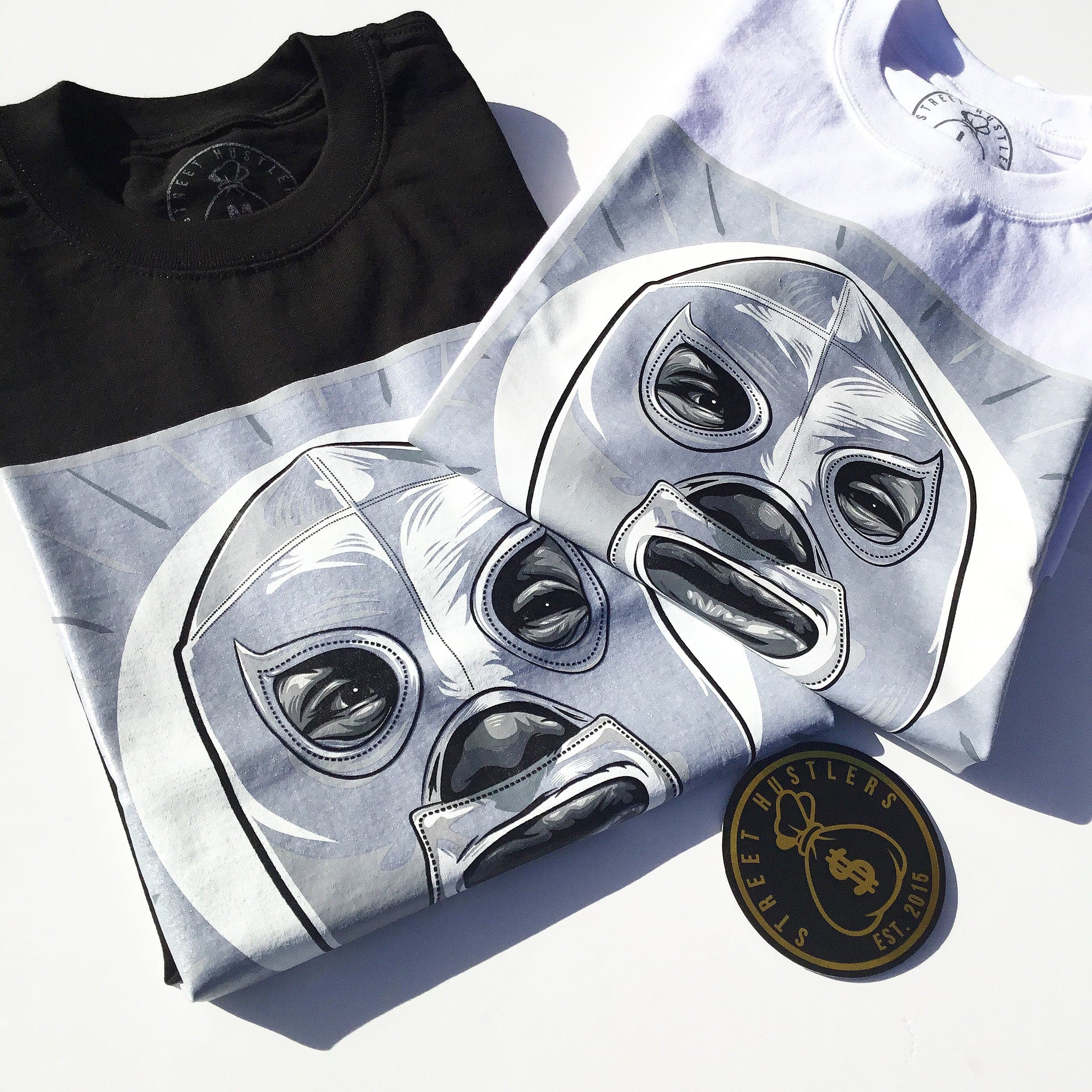 EL ENMASCARADO DE PLATA WHITE T-SHIRT