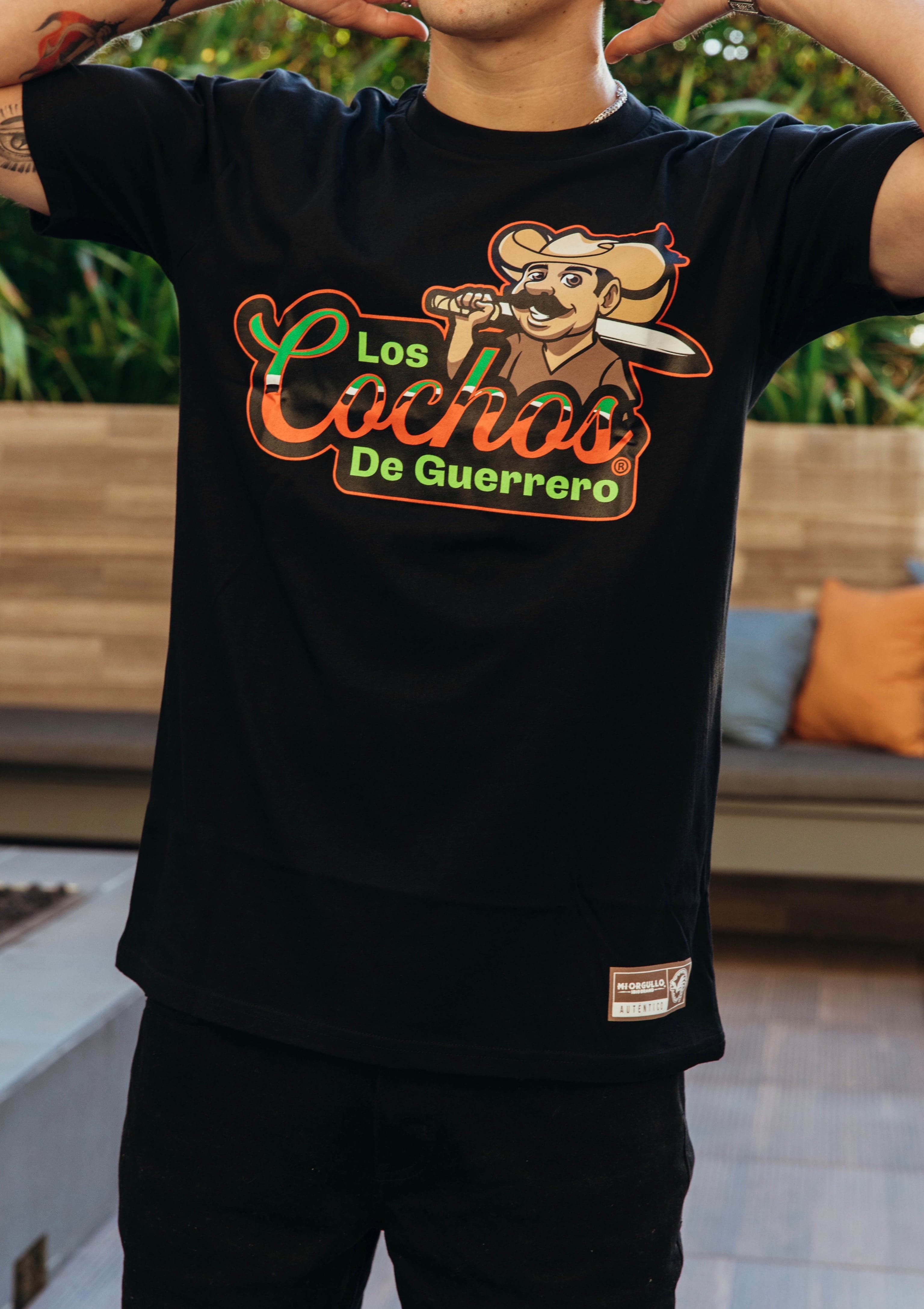 LOS COCHOS DE GUERRERO BLK T-SHIRT