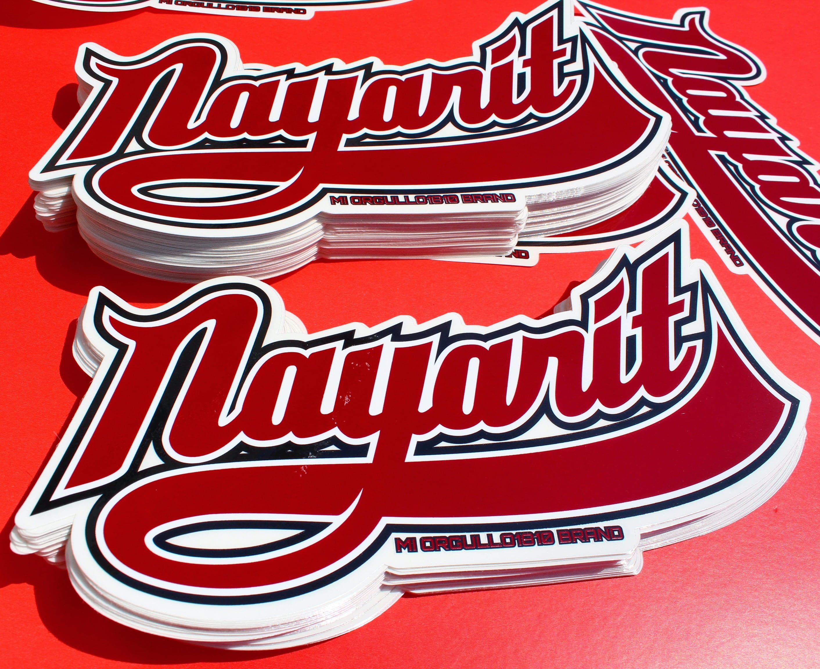 NAYARIT STICKERS (BURGANDY)