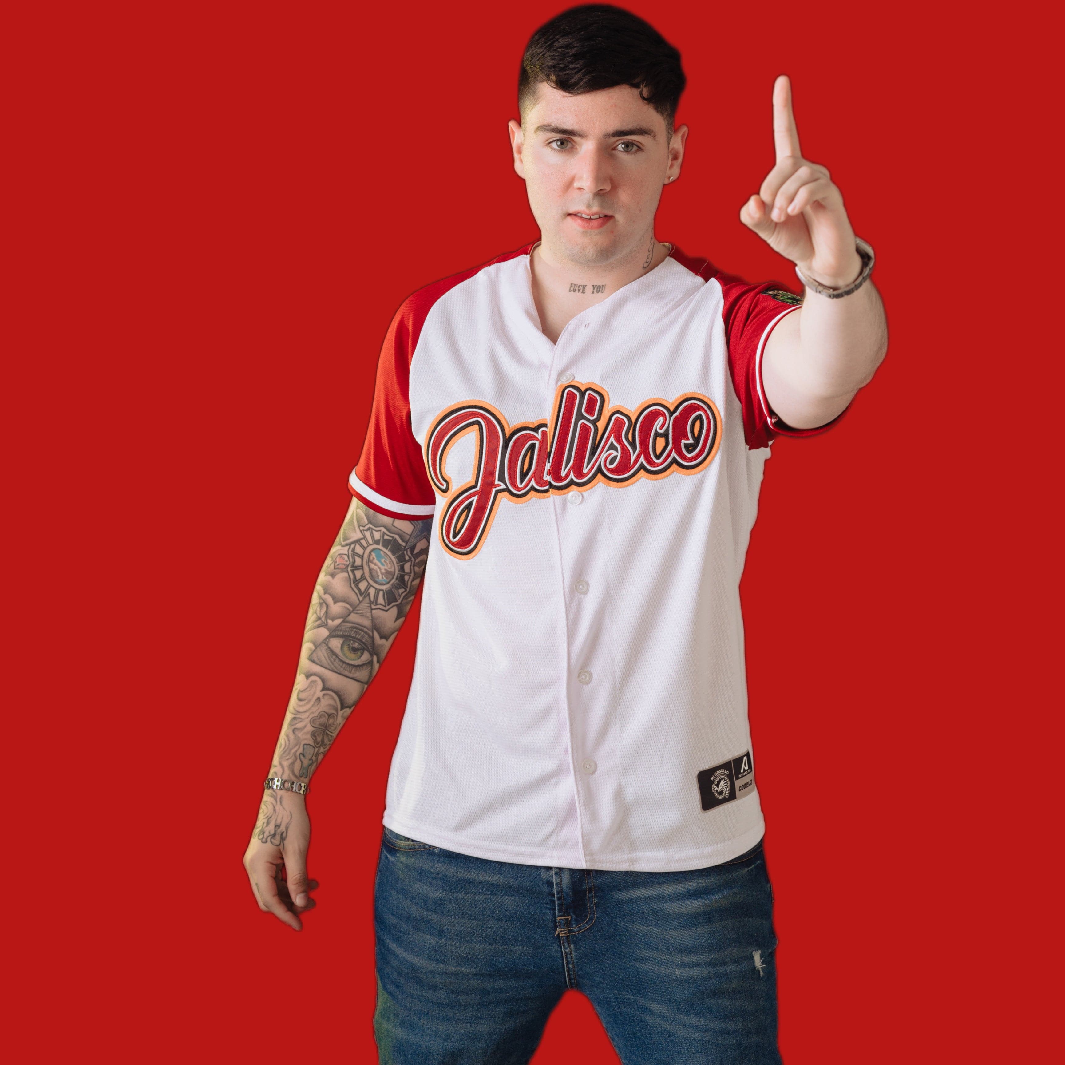 JALISCO WHITE/RED JERSEY