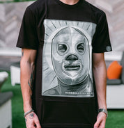 EL ENMASCARADO DE PLATA BLK T-SHIRT
