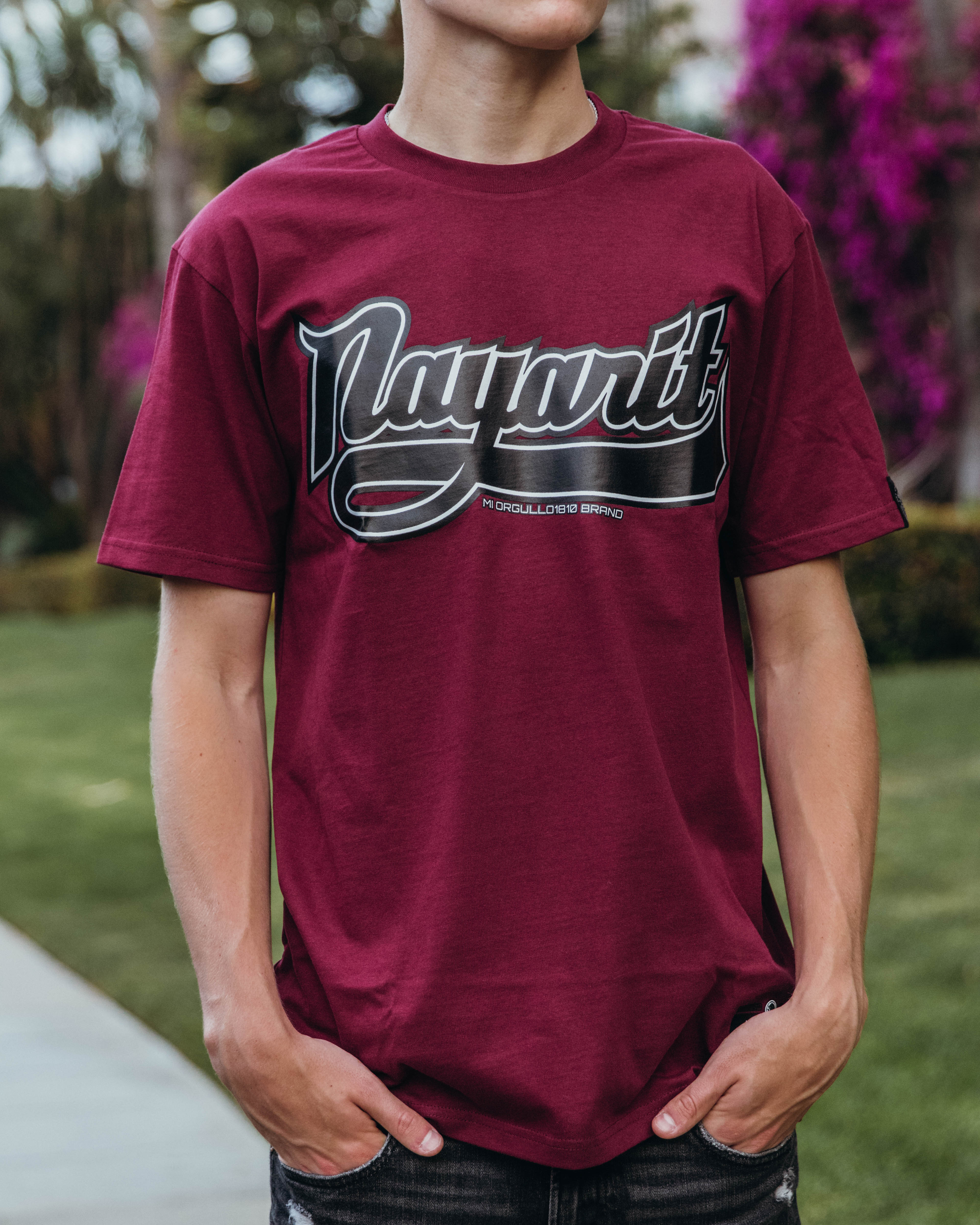 NAYARIT T-SHIRT (BURGANDY)