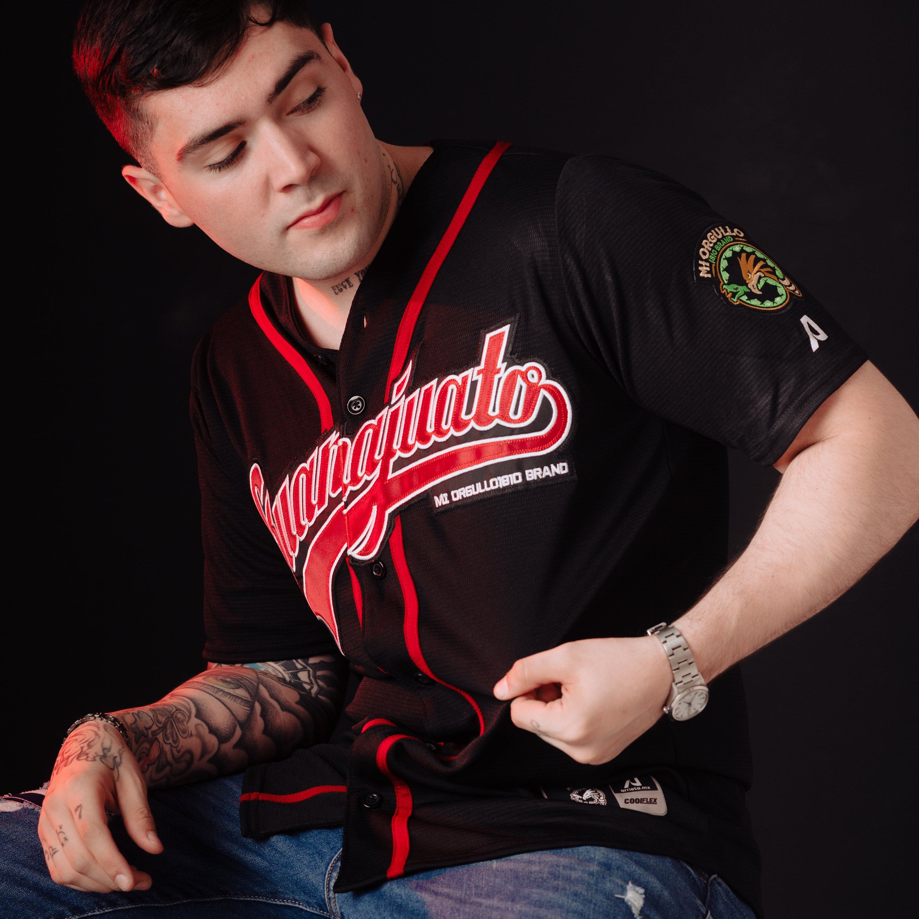 GUANAJUATO BLK/RED JERSEY