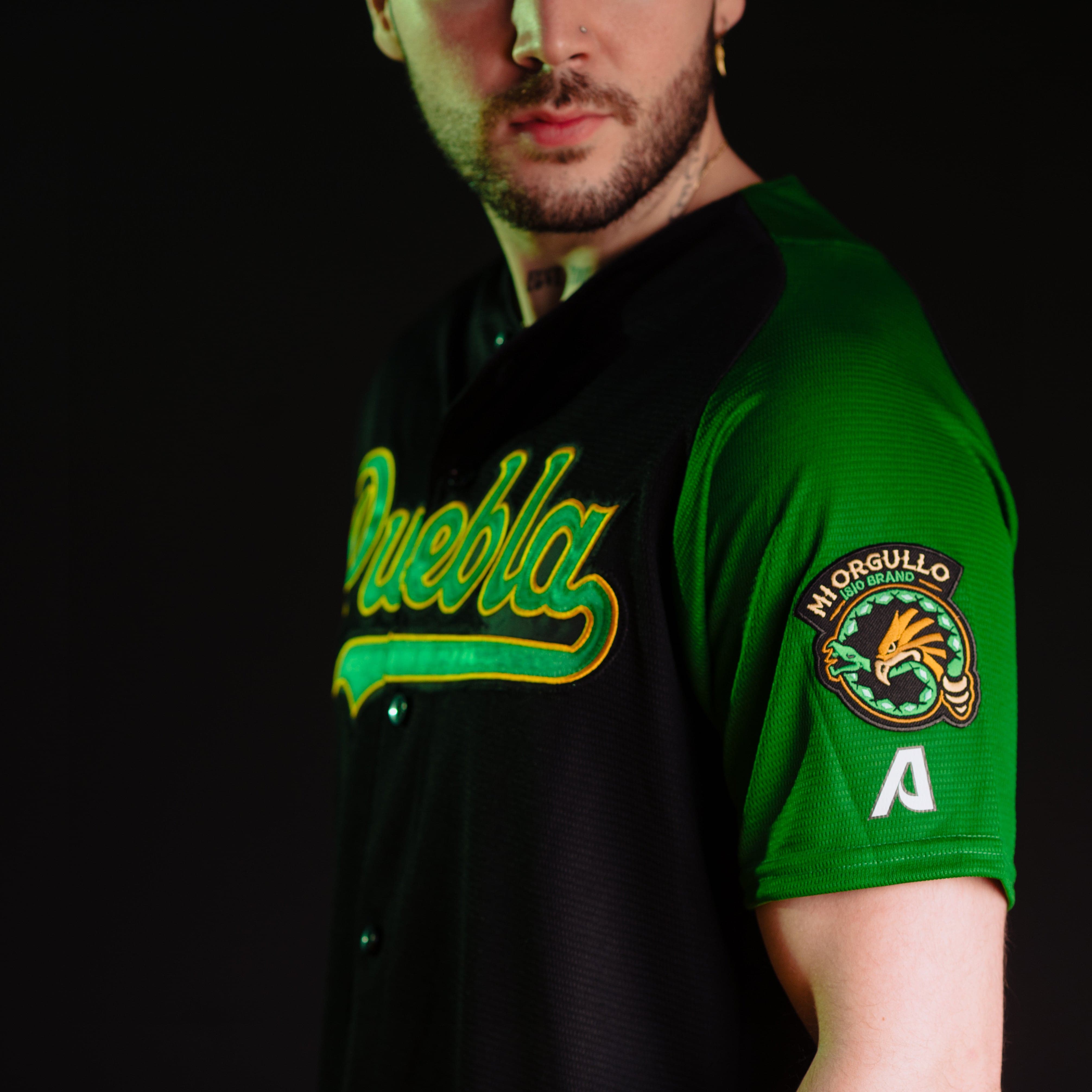 PUEBLA BLACK/GREEN JERSEY