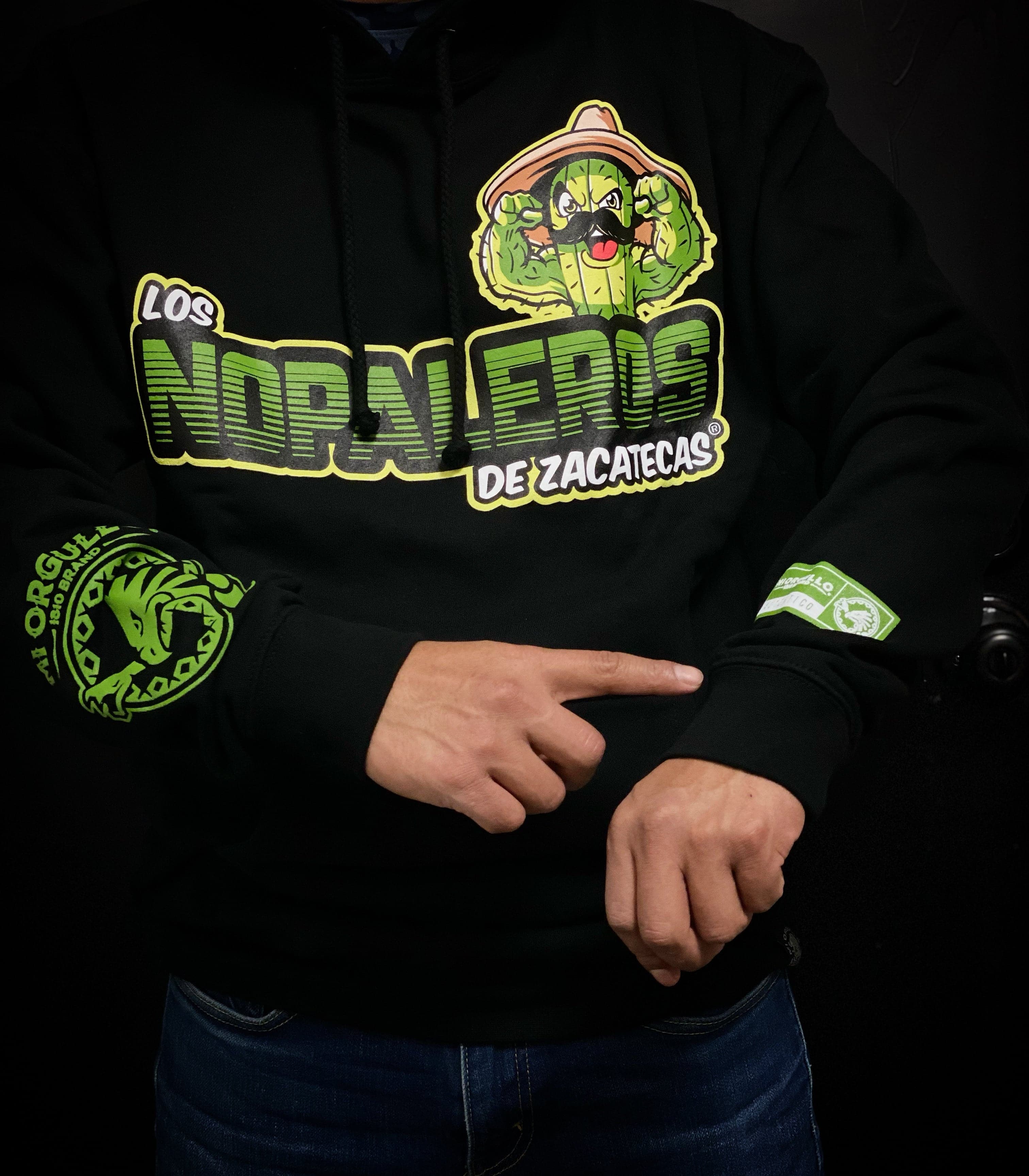 LOS NOPALEROS DE ZACATECAS BLK HOODIE