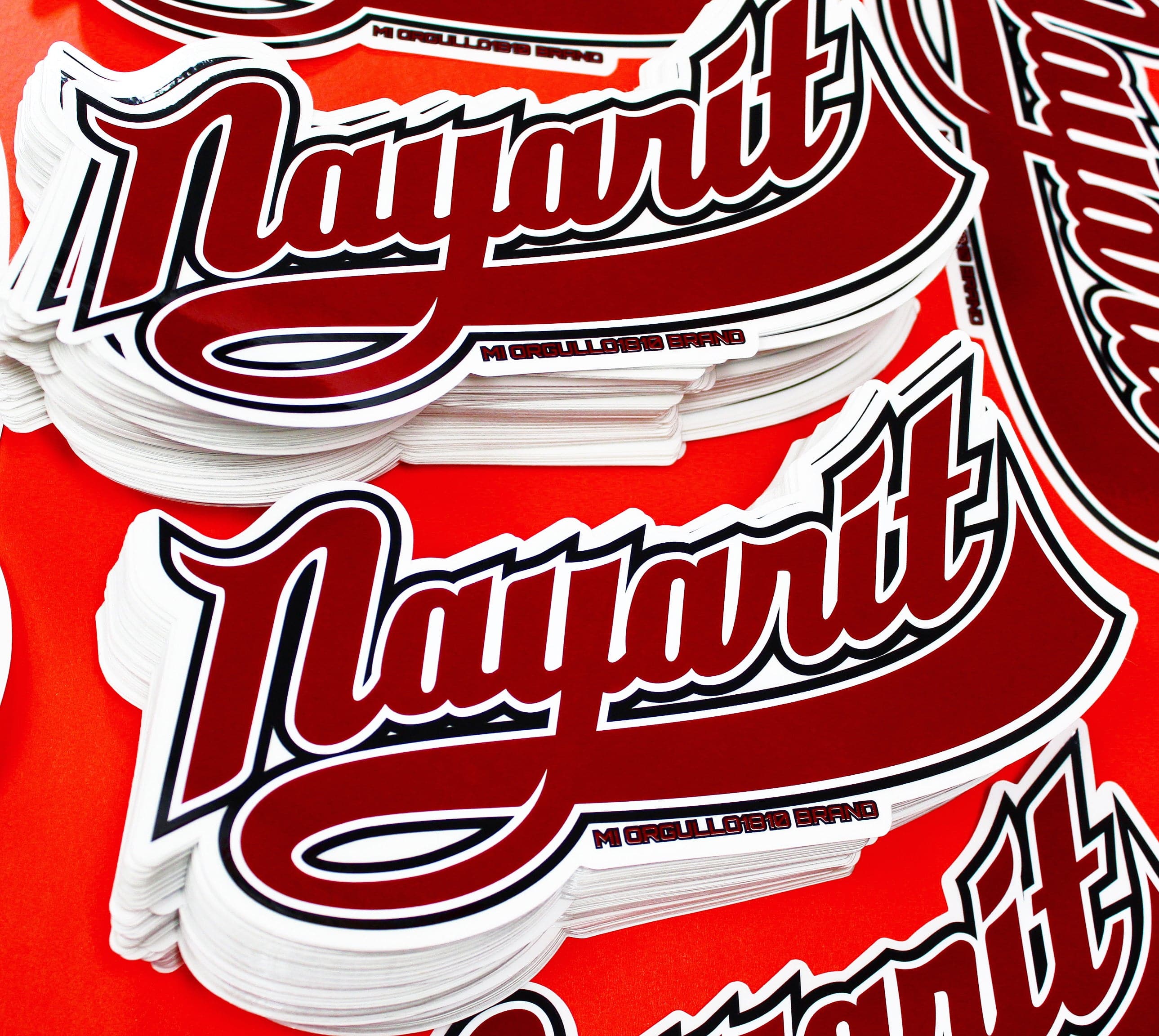 NAYARIT STICKERS (BURGANDY)