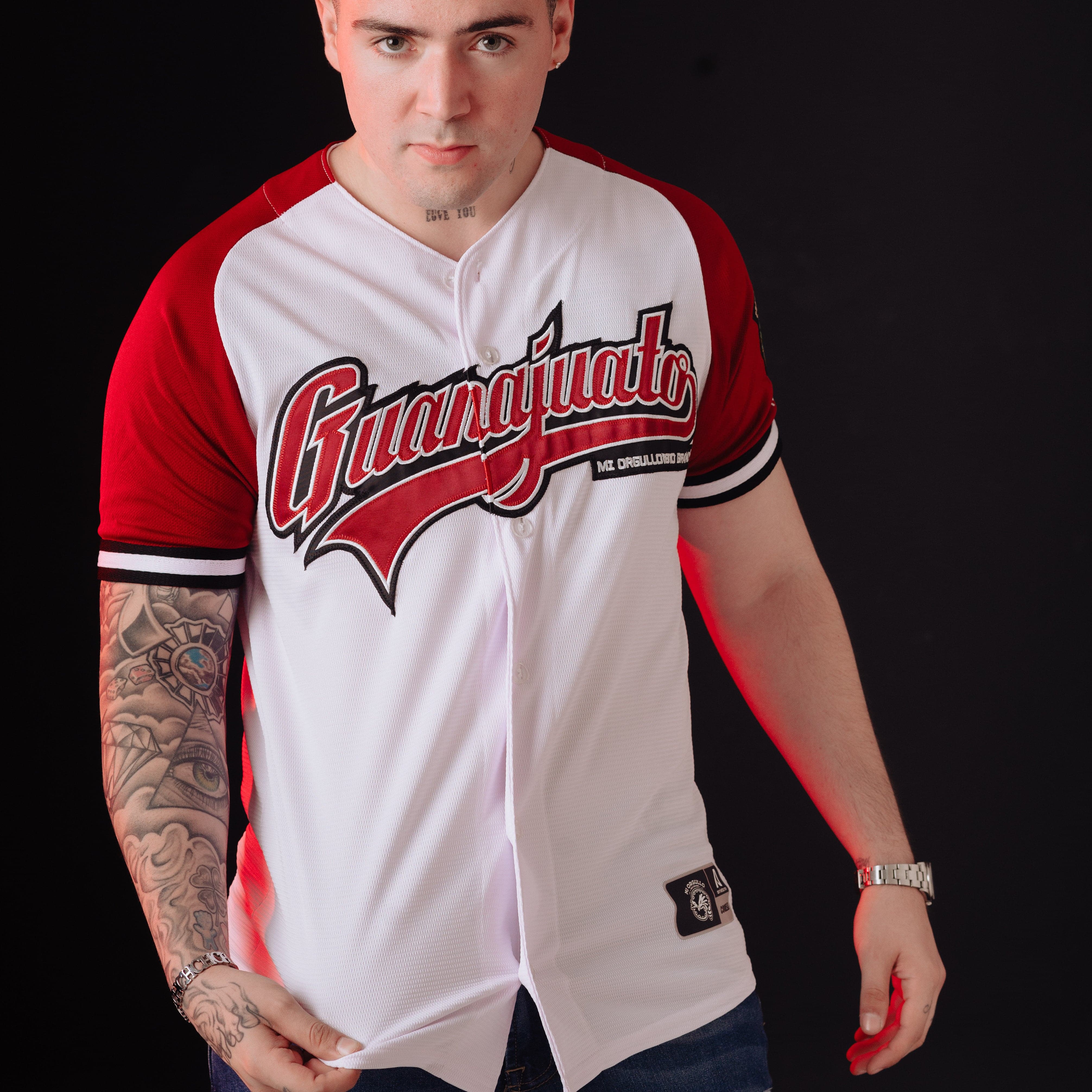 GUANAJUATO WHITE/BURGANDY JERSEY